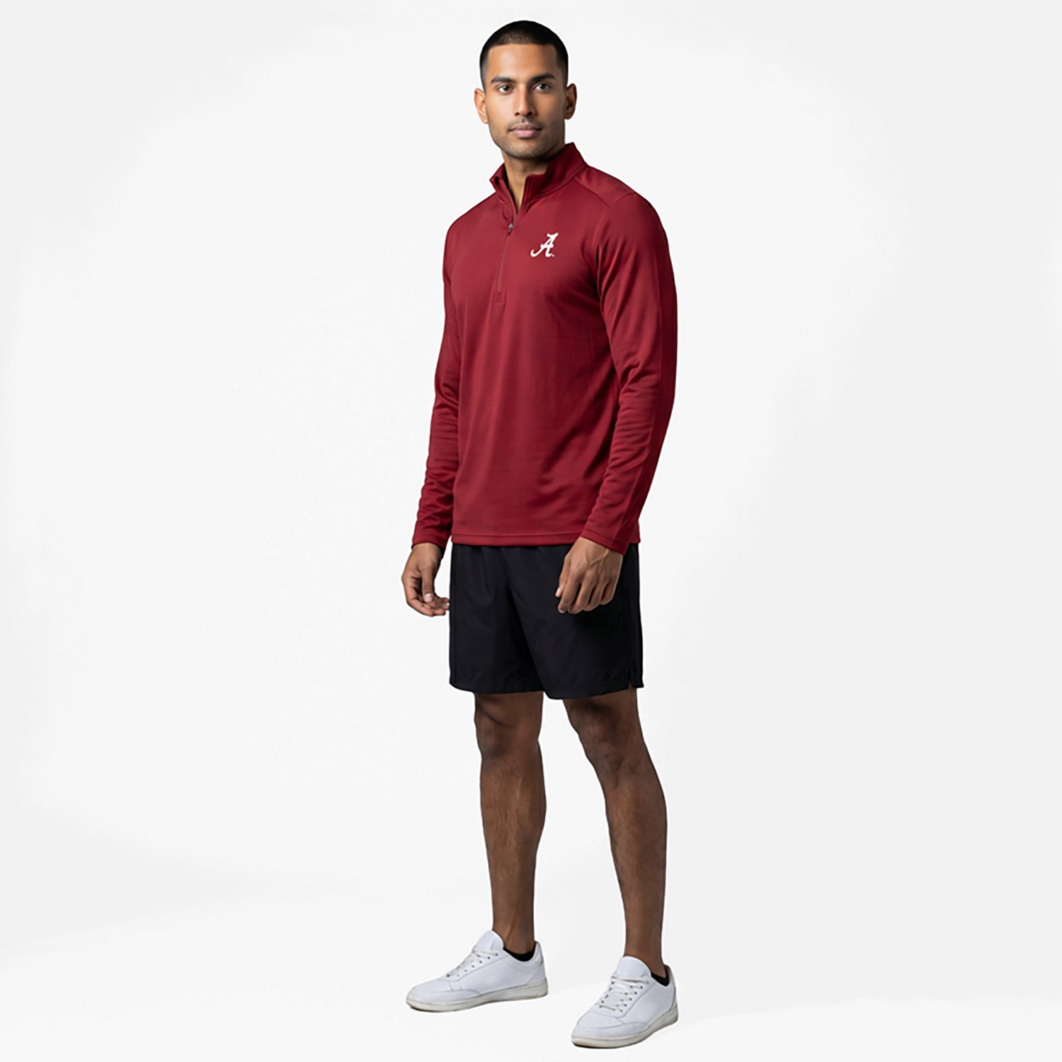 Antigua Men's Alabama Crimson Tide Tribute 1/4-Zip Pullover - view number 2
