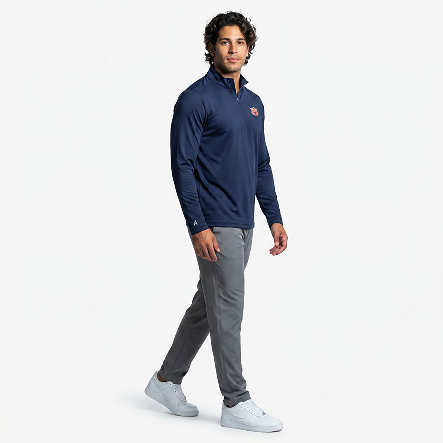 Antigua Men's Auburn Tigers Quarter Zip Pullover