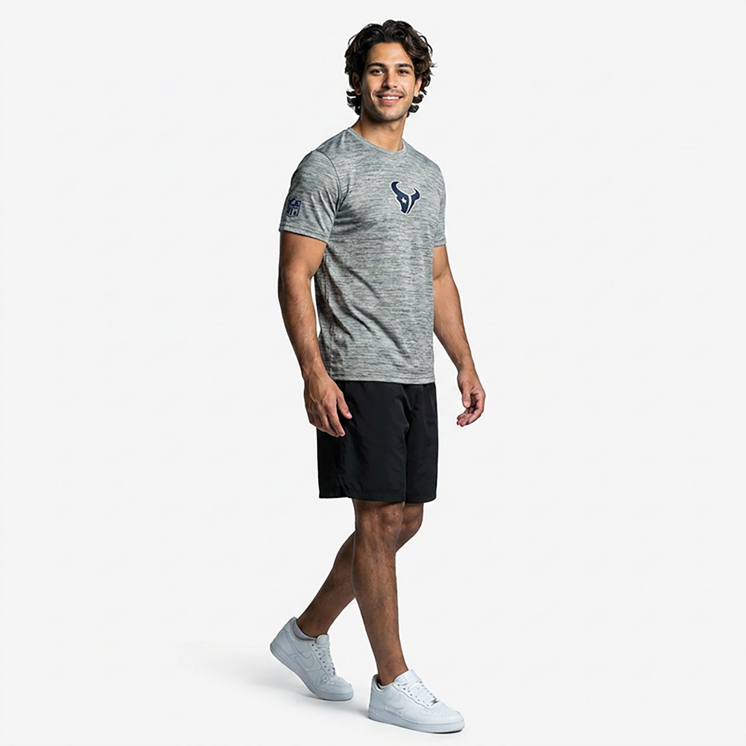 Nike Men's Houston Texans Dri-FIT TM Issue Velocity Short Sleeve Crew T-shirt