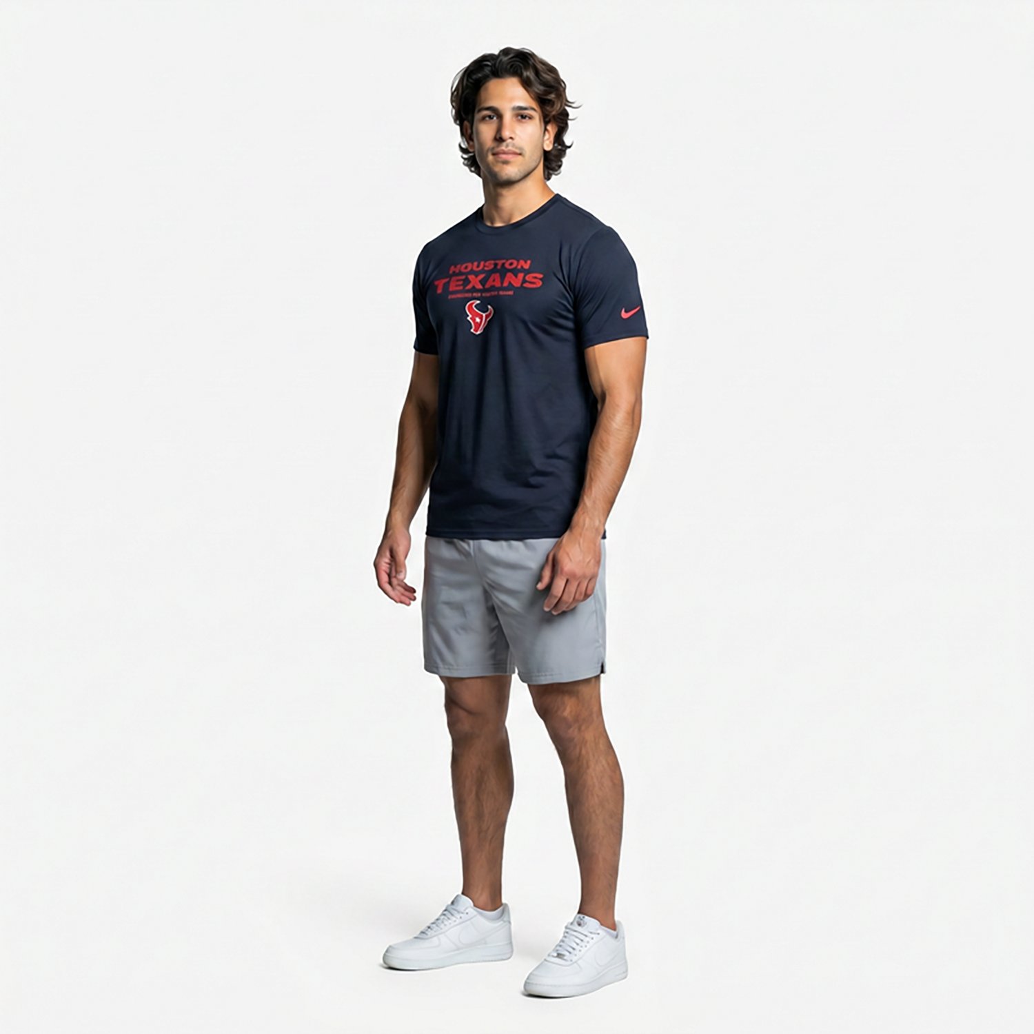 Nike Men's Houston Texans Dri-FIT TM Issue Crew Short Sleeve T-shirt