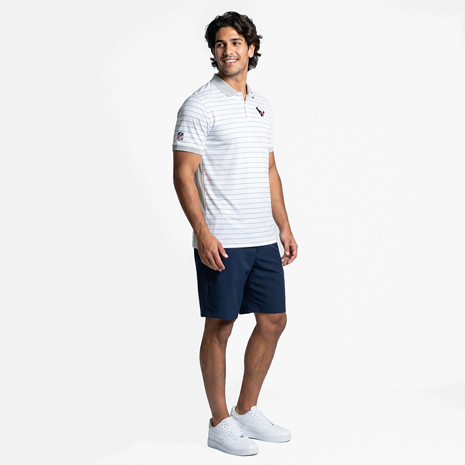 Nike Men's Houston Texans Dri-FIT Victory Stripe Polo - view number 2