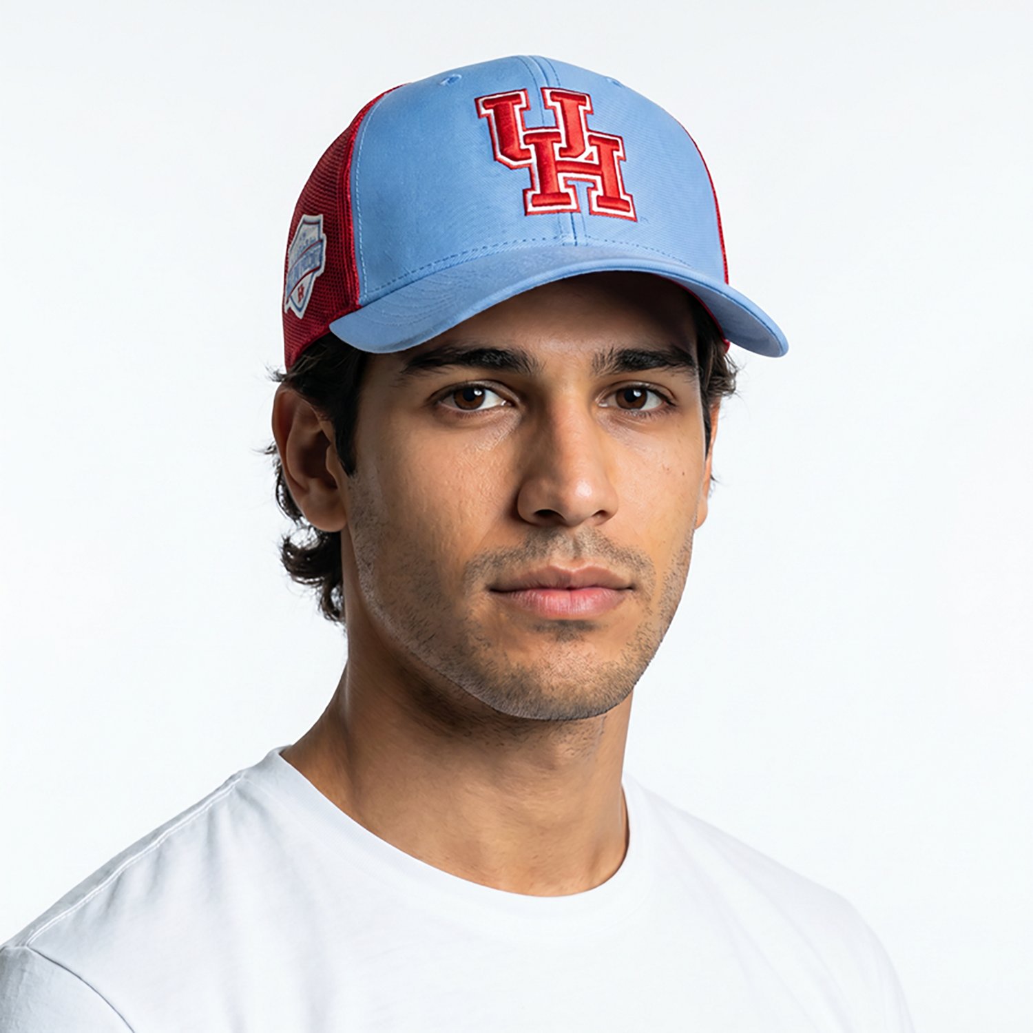 47 University of Houston Blue Primary Logo with Side Star Trucker Cap - view number 2