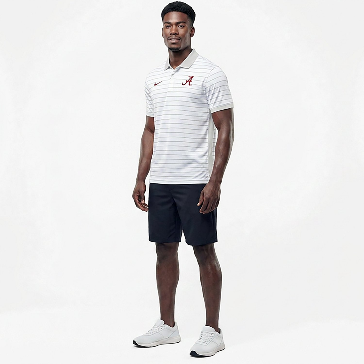 Nike Men’s Alabama Dri-FIT Stripe Victory Polo Shirt