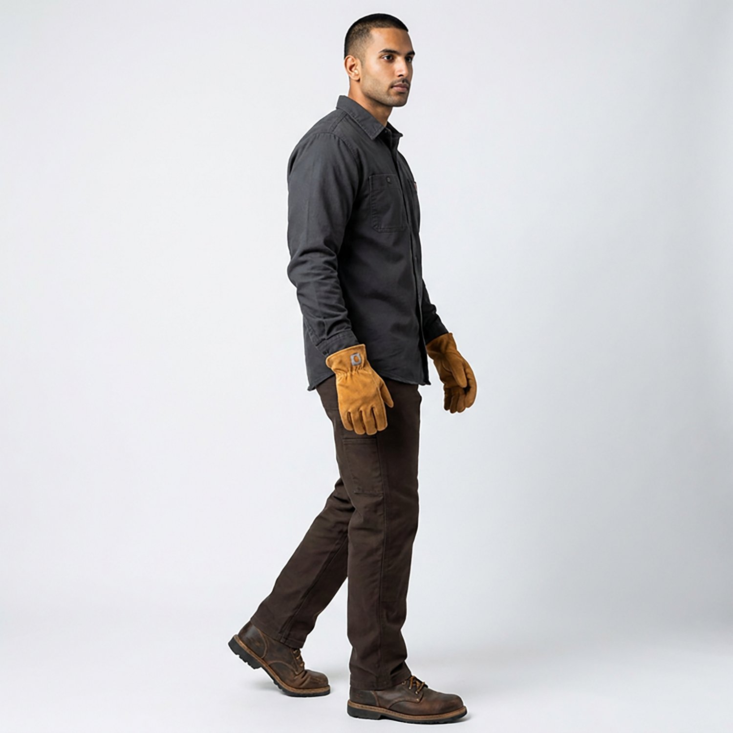 Carhartt Men's Leather Open Cuff Glove
