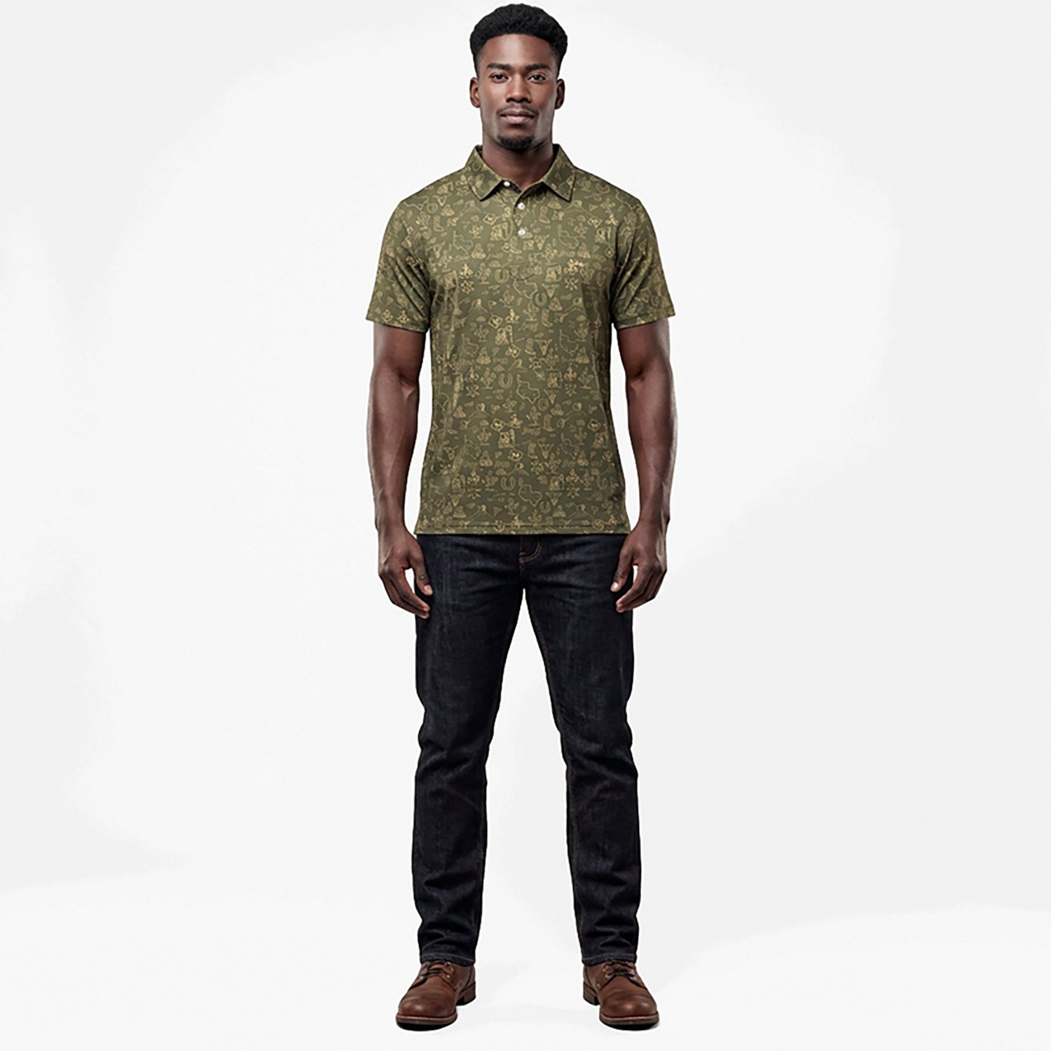 Texas Standard Men's Chisholm Traditions Polo Shirt | Academy