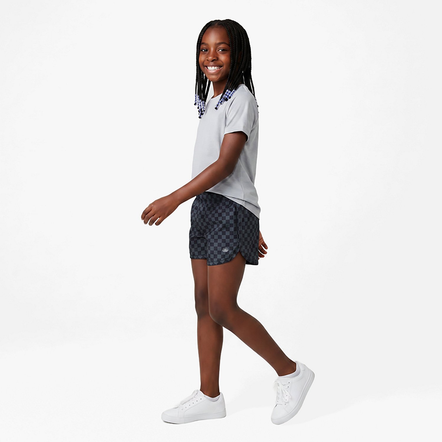 Jadelynn Brooke Girl's High Rise Checkered Athletic Shorts 3.5 - view number 2