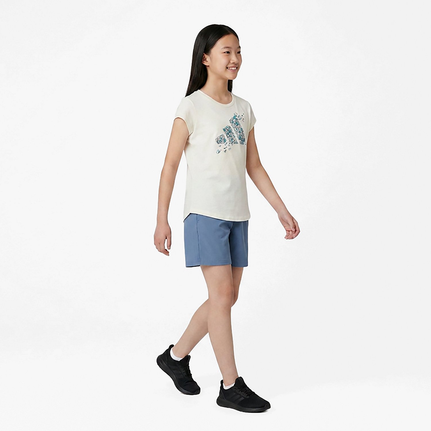 adidas Girls' Essential Heather Short Sleeve T-shirt - view number 2