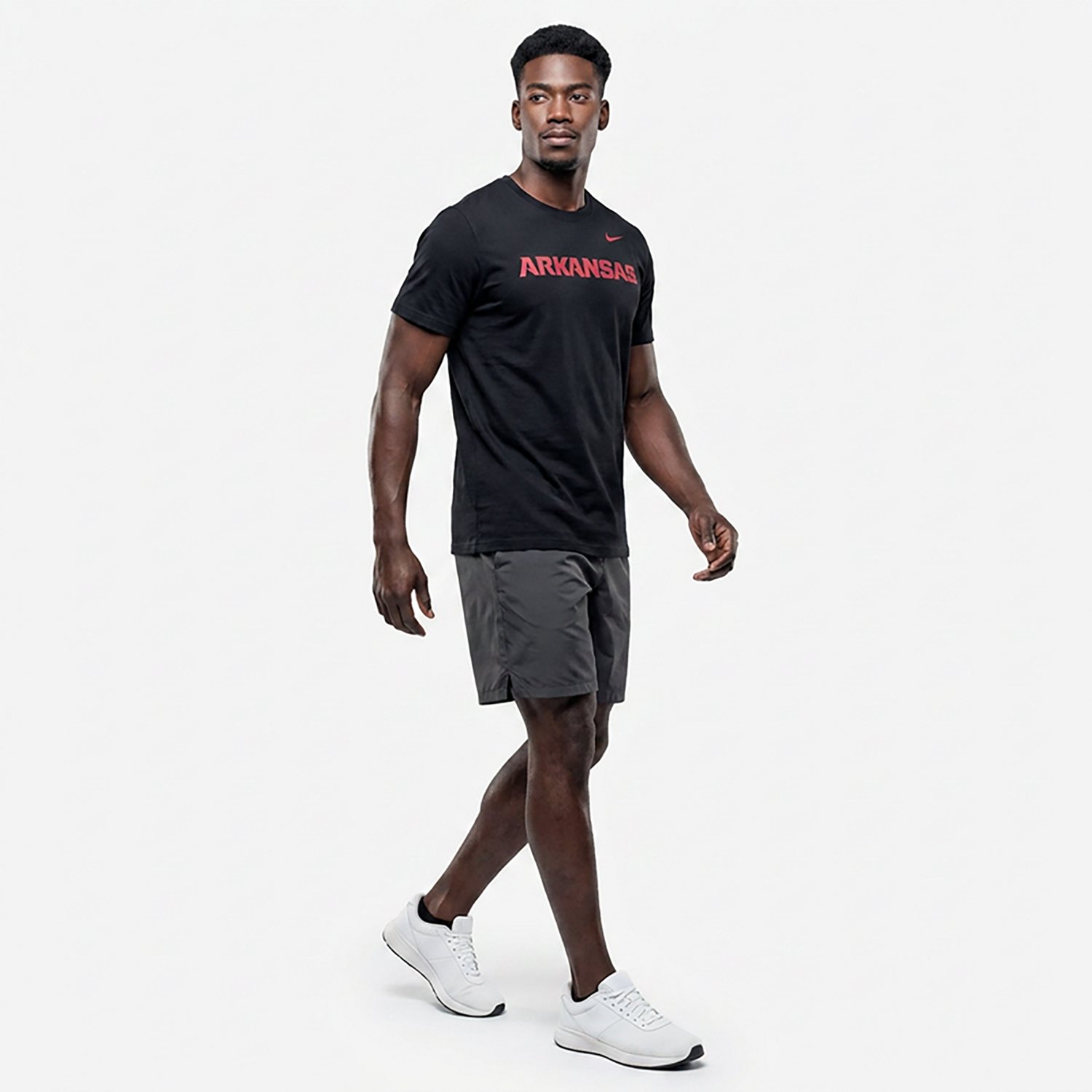 Nike Men's University of Arkansas Wordmark Graphic T-shirt