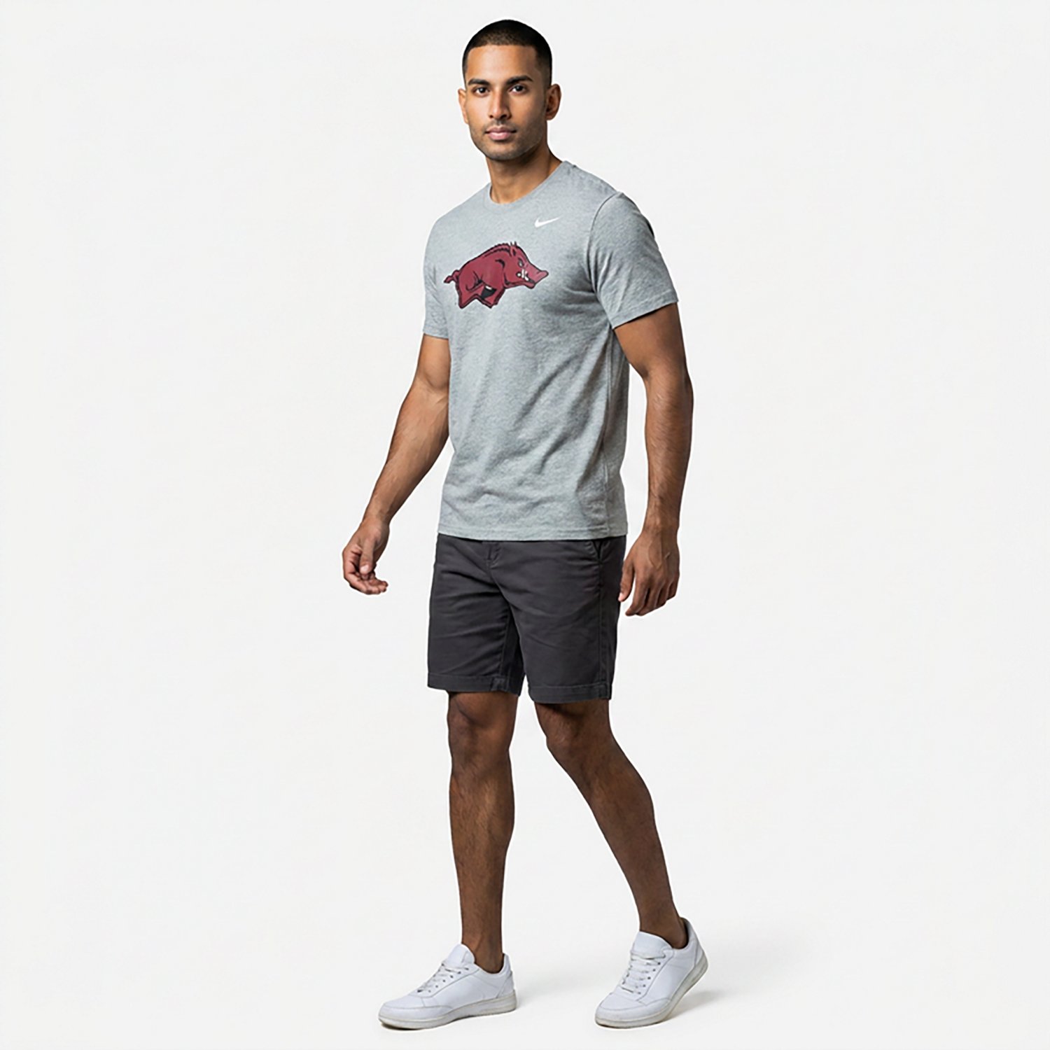 Nike Men's University of Arkansas Primary Logo Graphic T-shirt - view number 2