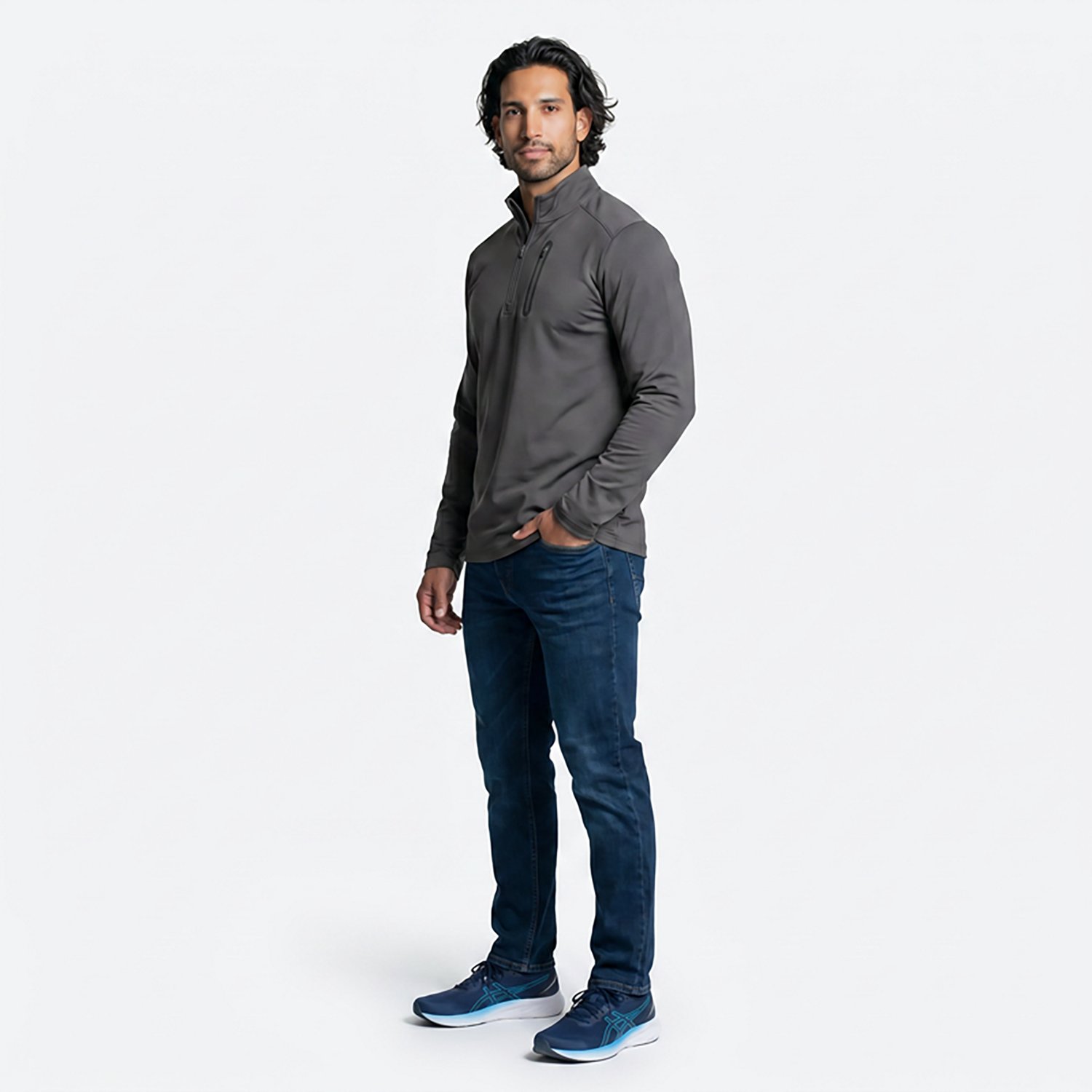 BCG Men's Tech Knit 1/2-Zip Top - view number 3