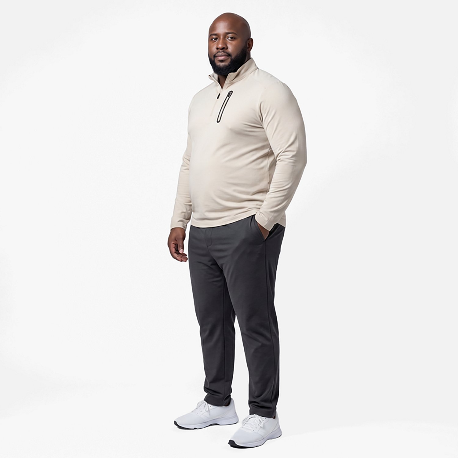 BCG Men's Tech Knit 1/2-Zip Top