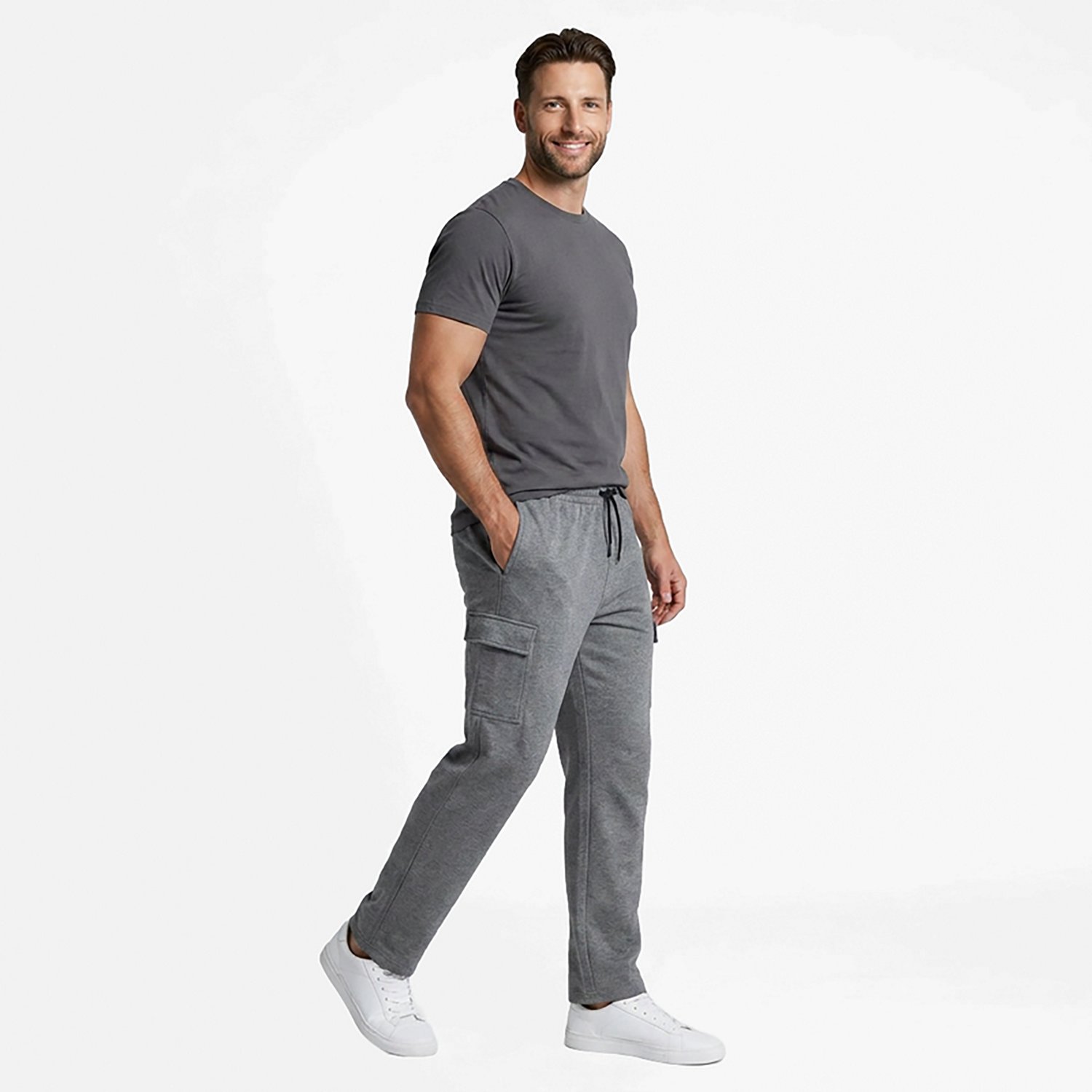 BCG Men's Double Knit Open Leg Cargo Pants - view number 4