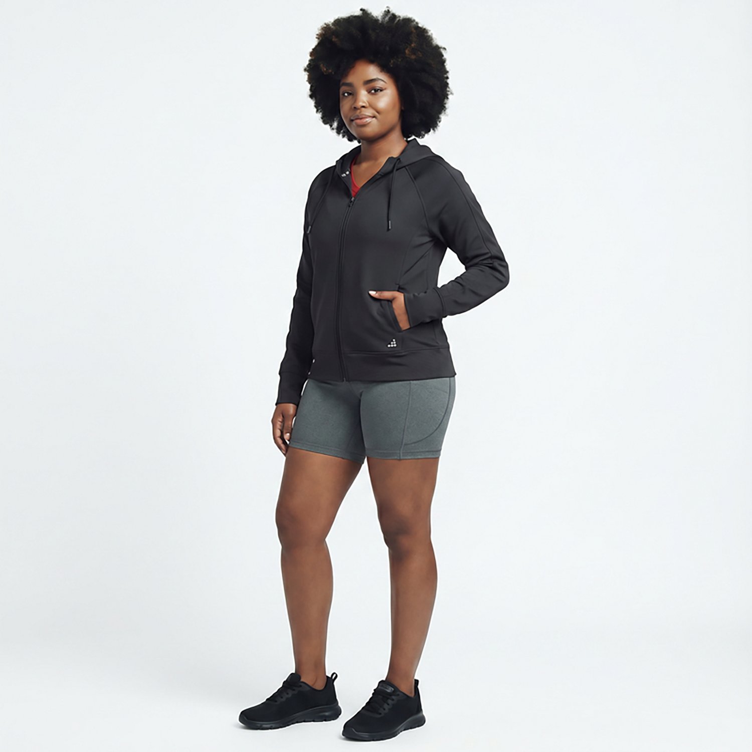 BCG Women's Training Crop Full-Zip Jacket