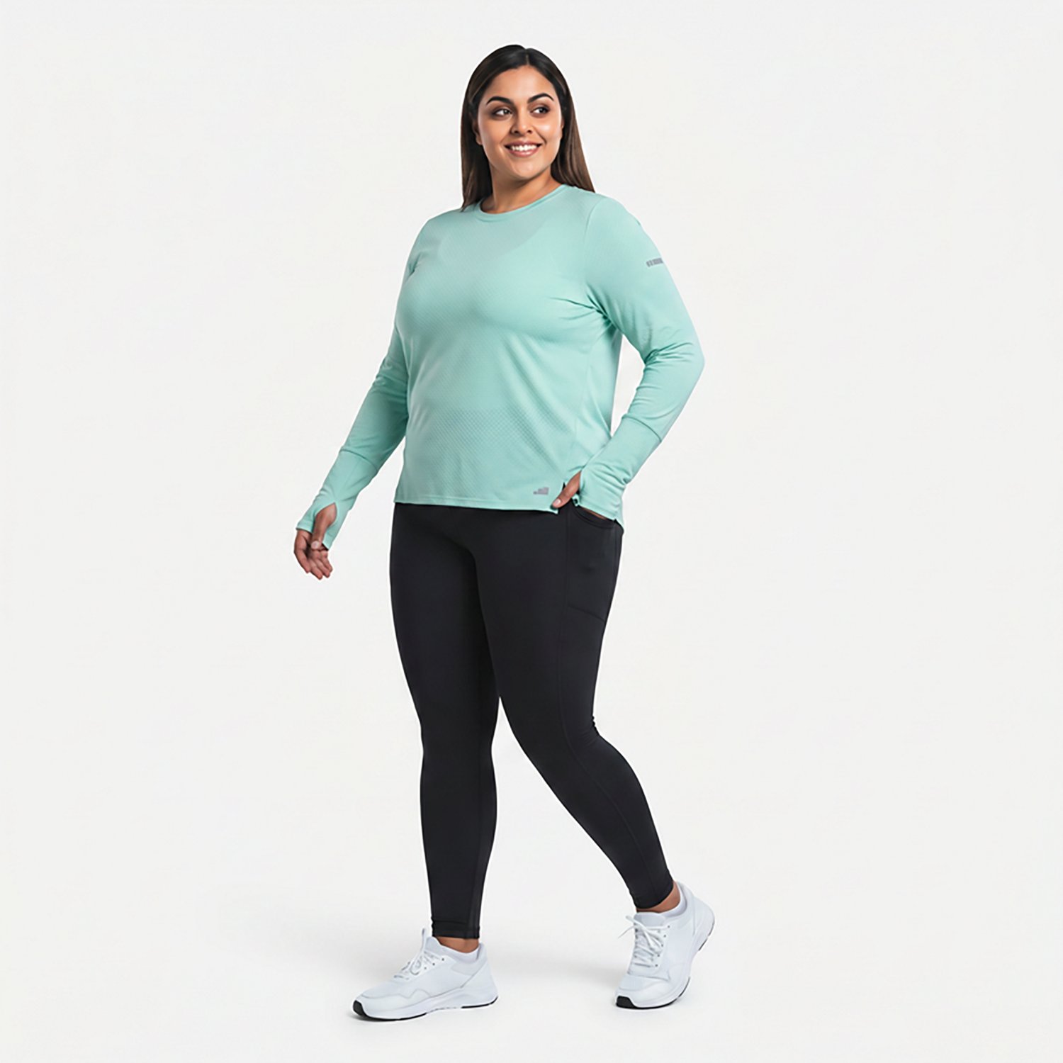 BCG Women's Texture Plus Size Long Sleeve T-shirt - view number 3