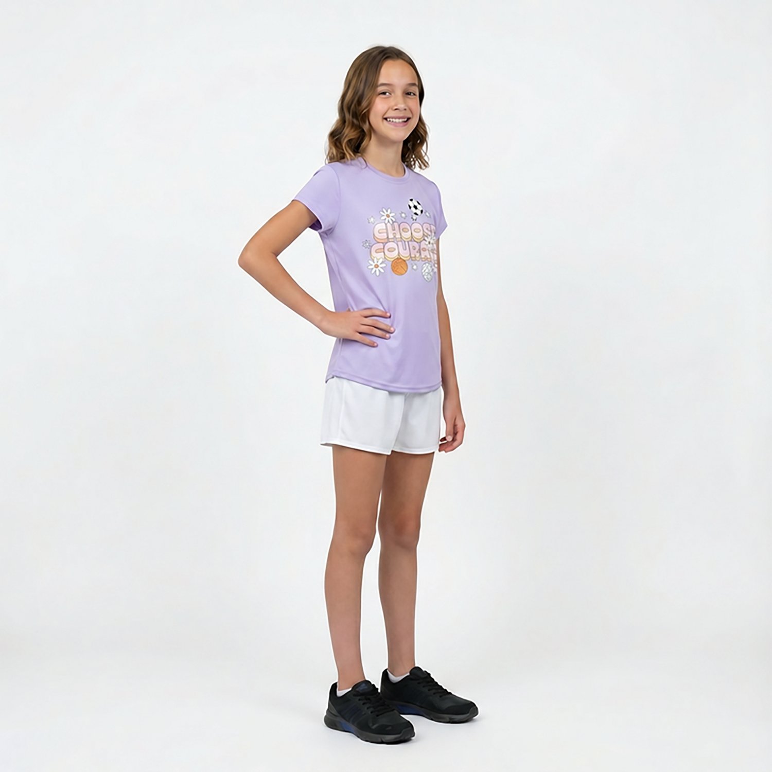 BCG Girls' Training Turbo Courage Graphic Short Sleeve T-shirt