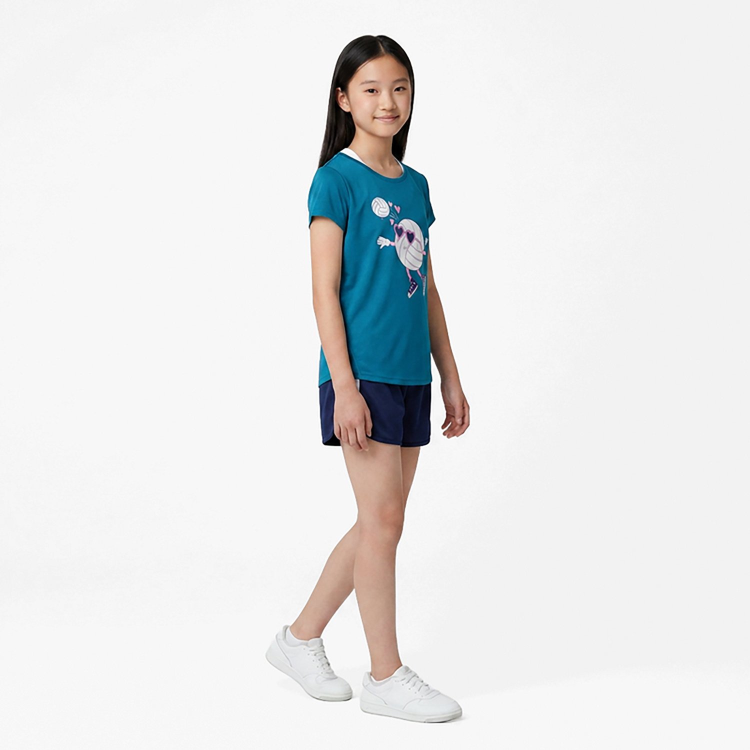 BCG Girls' Training Turbo Volleyball Serve Graphic Short Sleeve T-shirt