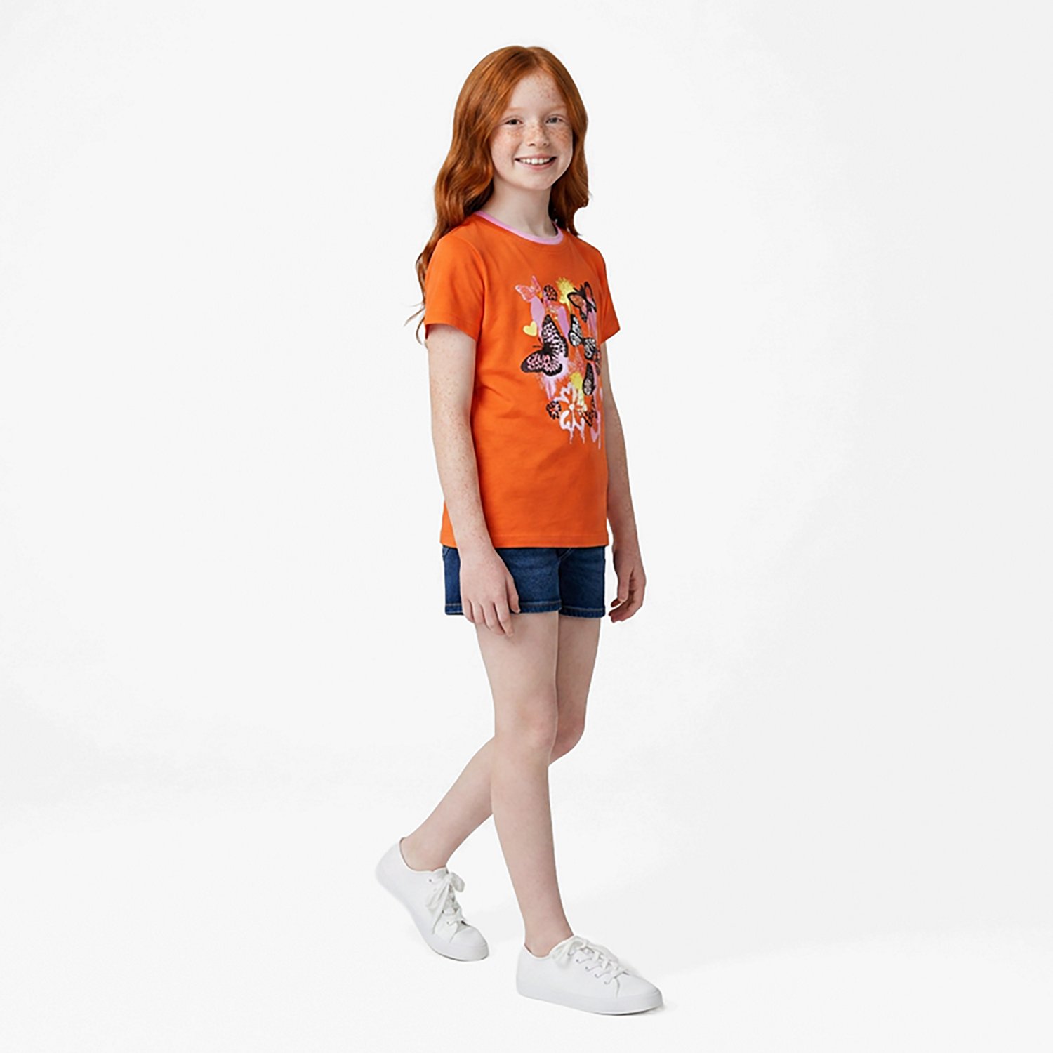 BCG Girls' Lifestyle Cotton Spray Butterfly T-shirt - view number 3