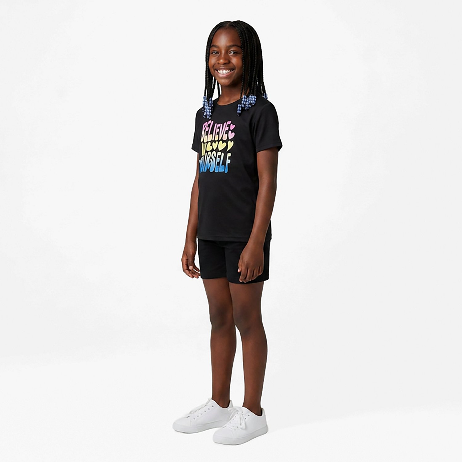 BCG Girls' Lifestyle Cotton Believe Yourself T-shirt