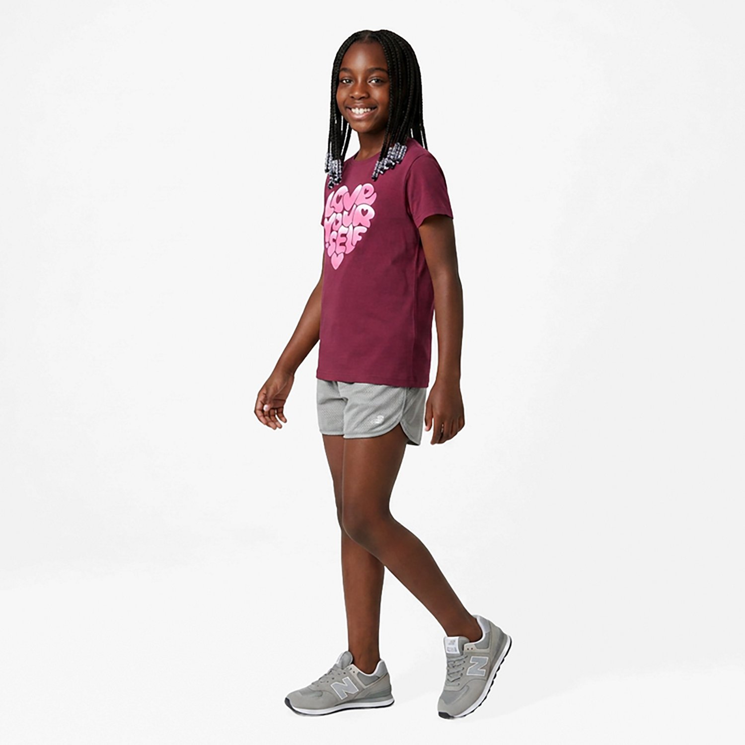 BCG Girls' Lifestyle Cotton Love Yourself T-shirt