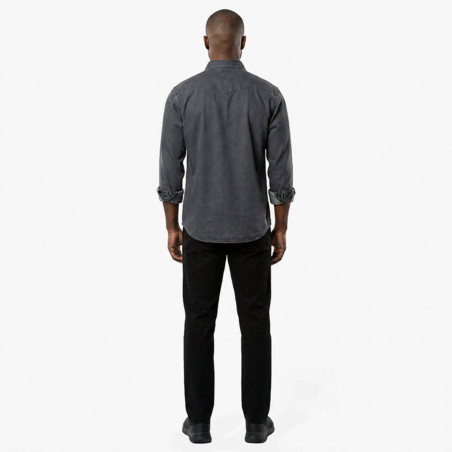 Brazos Men's Ranch Hand Denim Long Shirt Work