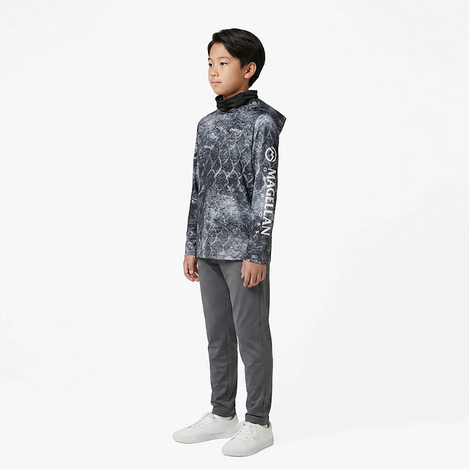 Magellan Outdoors Boys' Mossy Oak Coastal Gaiter Hoodie | Academy