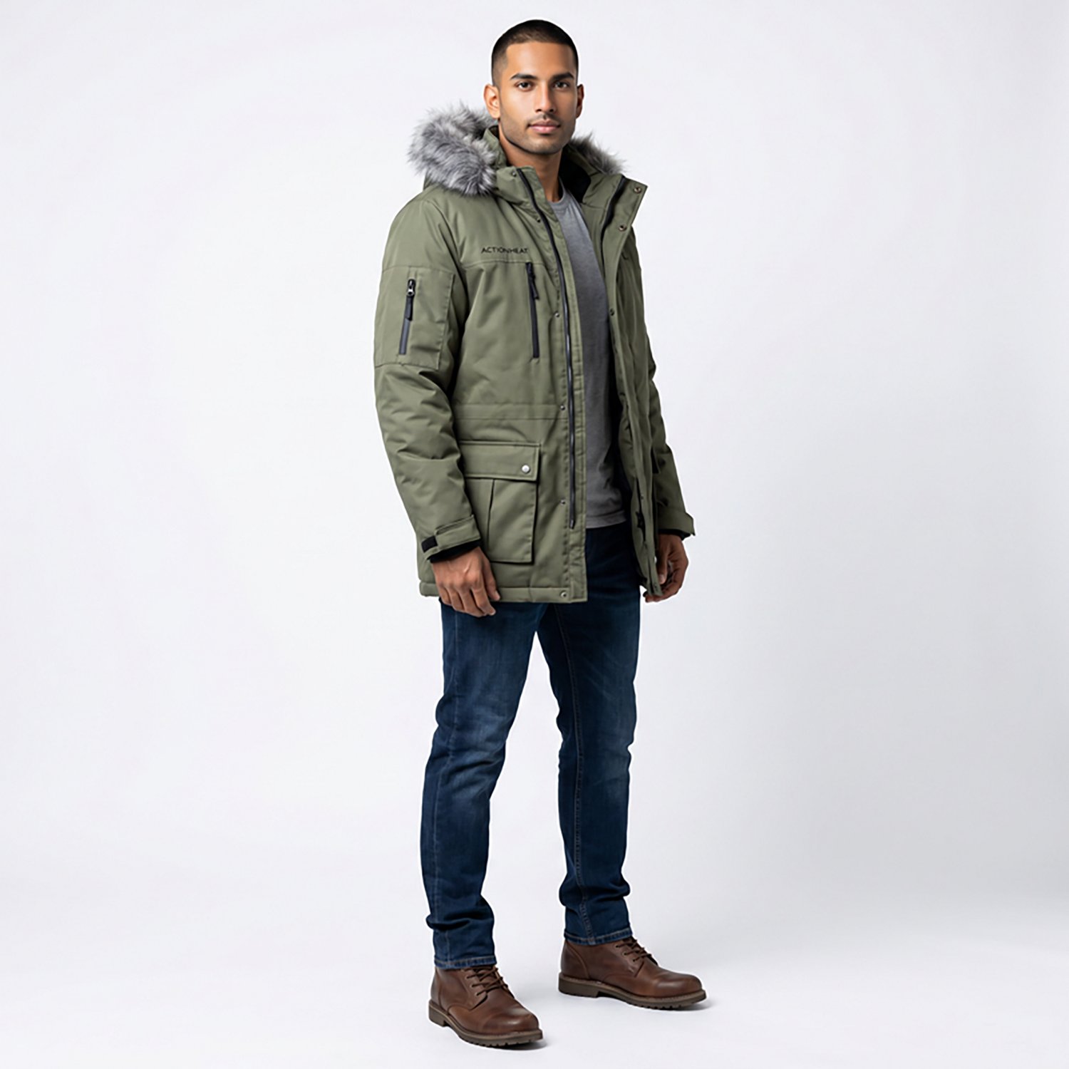 ActionHeat Men's 5V Battery Heated Parka Jacket