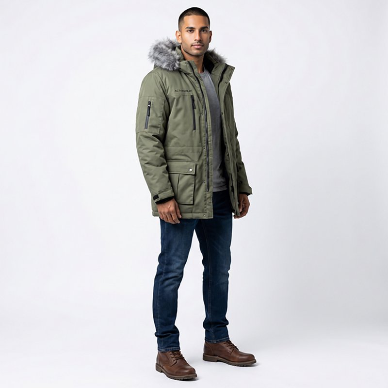 ActionHeat Men's 5V Battery Heated Parka Jacket