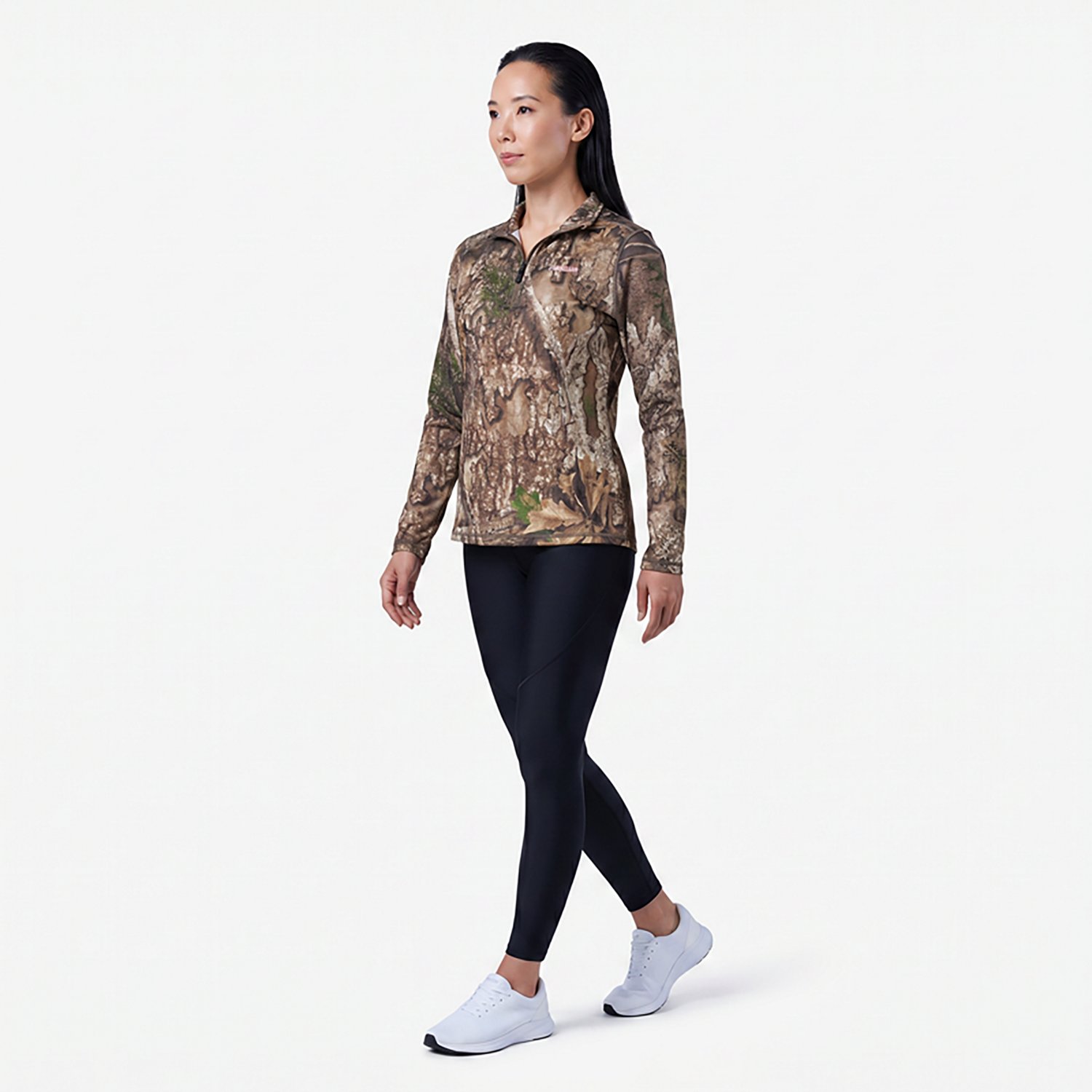 Magellan Outdoors Women's HuntGear Crockett 1/4 Zip Long Sleeve Pullover - view number 3