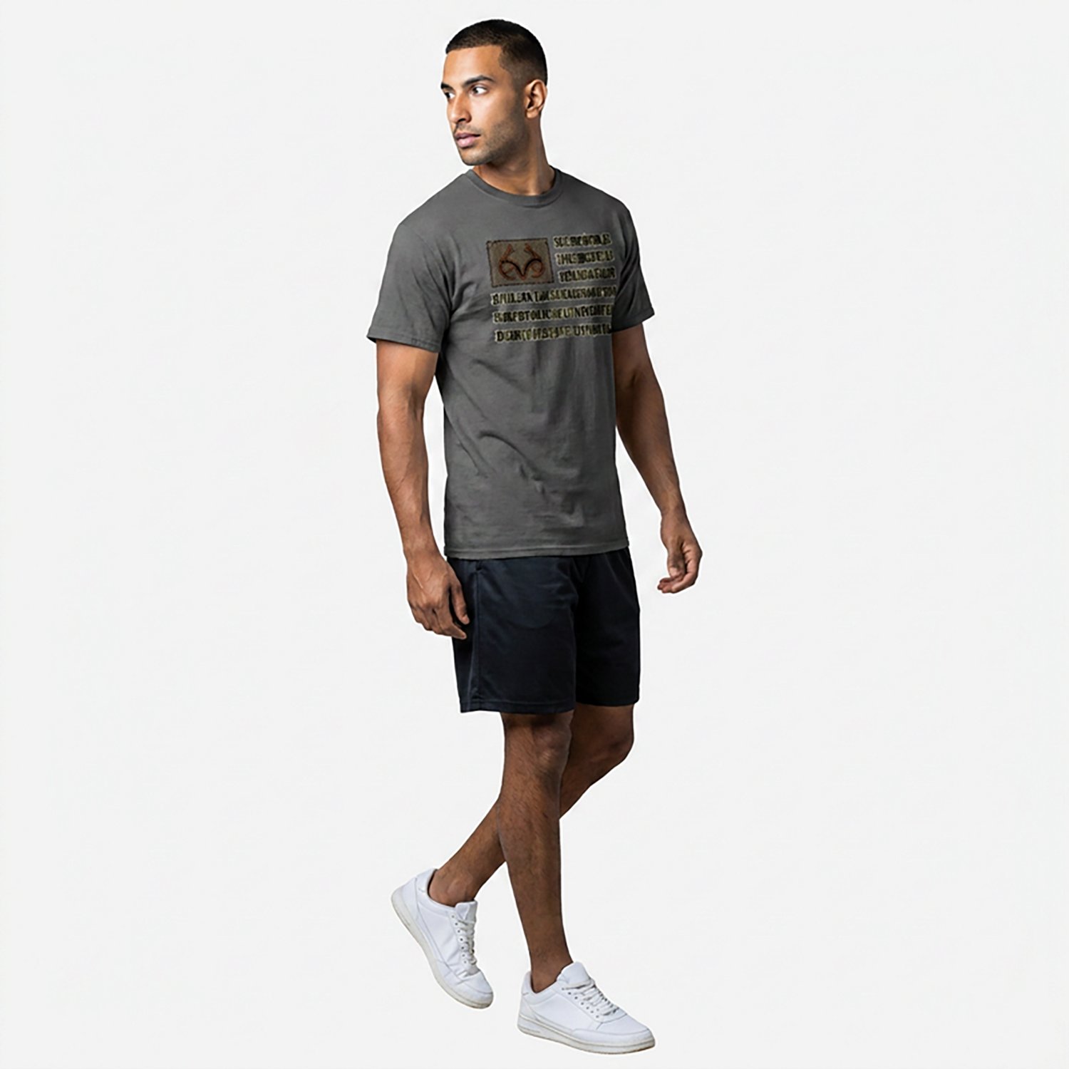 Realtree Men's Horizontal Flag Short Sleeve T-shirt