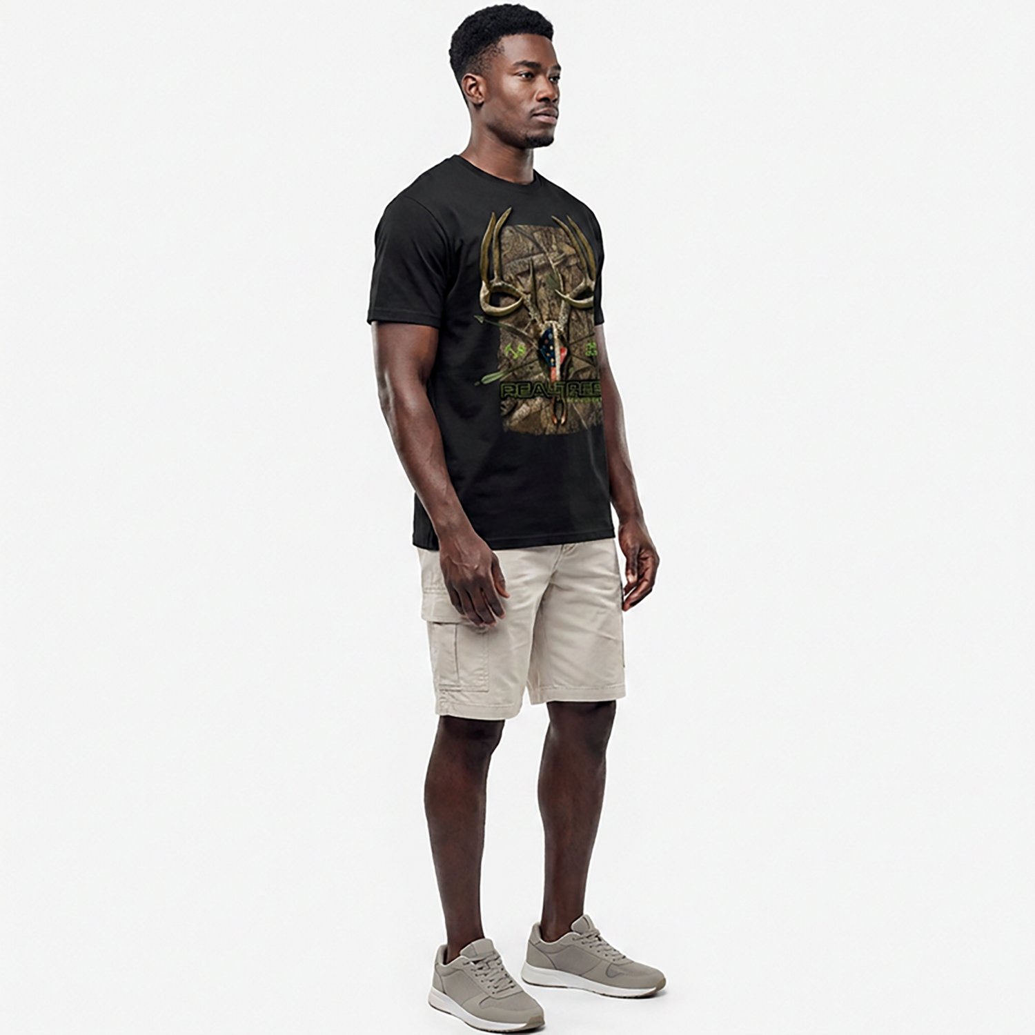 Realtree Men's Euro Flag Apx Short Sleeve T-shirt