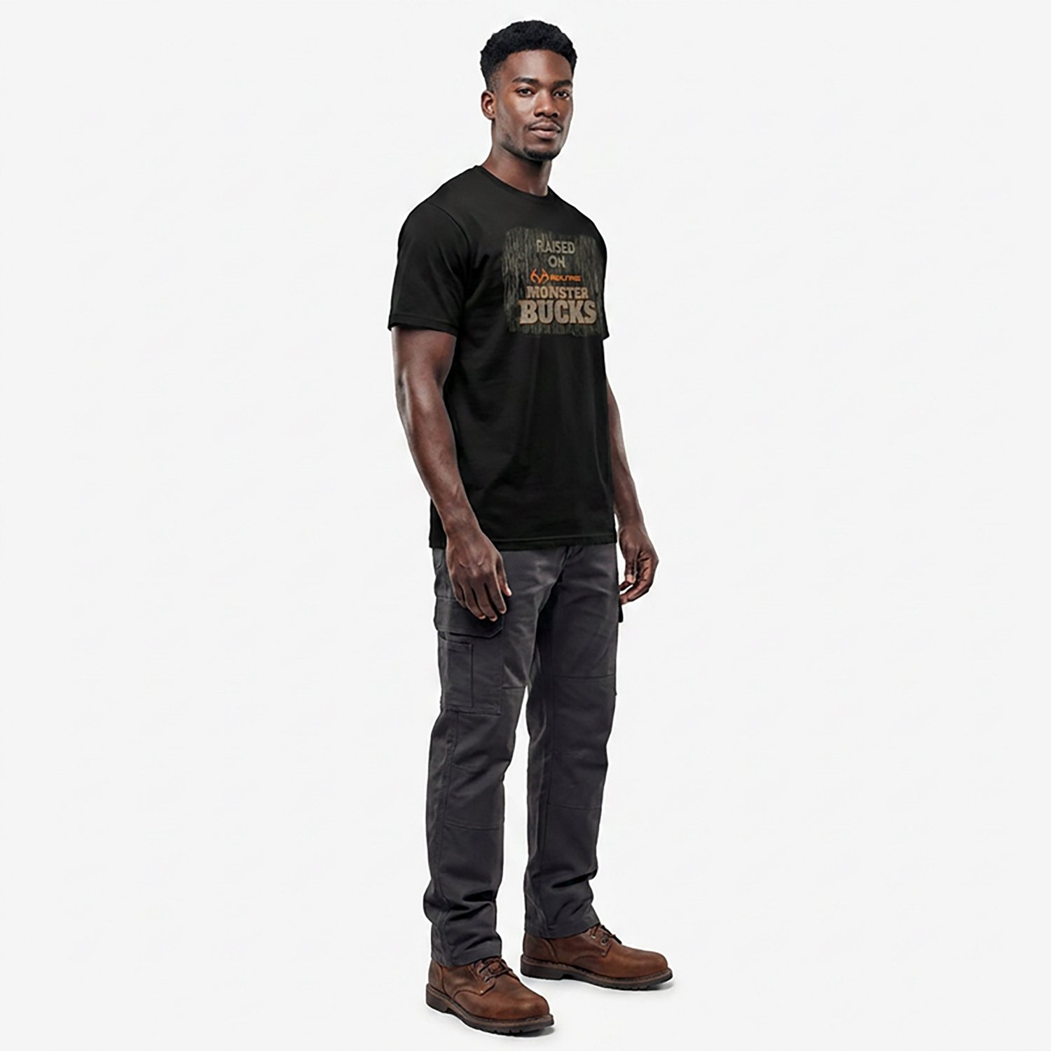 Realtree Men's Monster Bucks Short Sleeve T-shirt