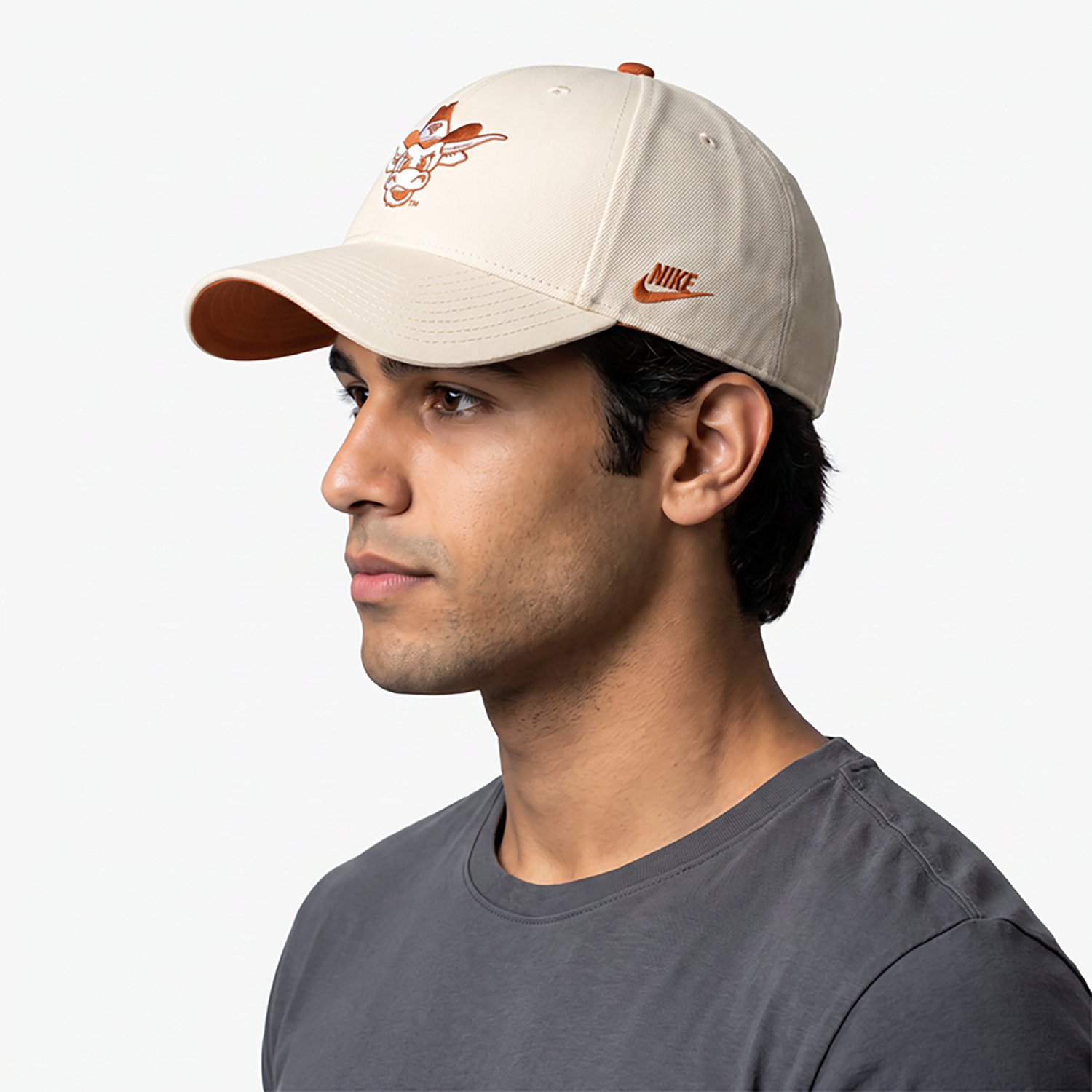 Nike Men's Texas Dri-FIT Rise Legacy Vault Logo Structured Adjustable Cap