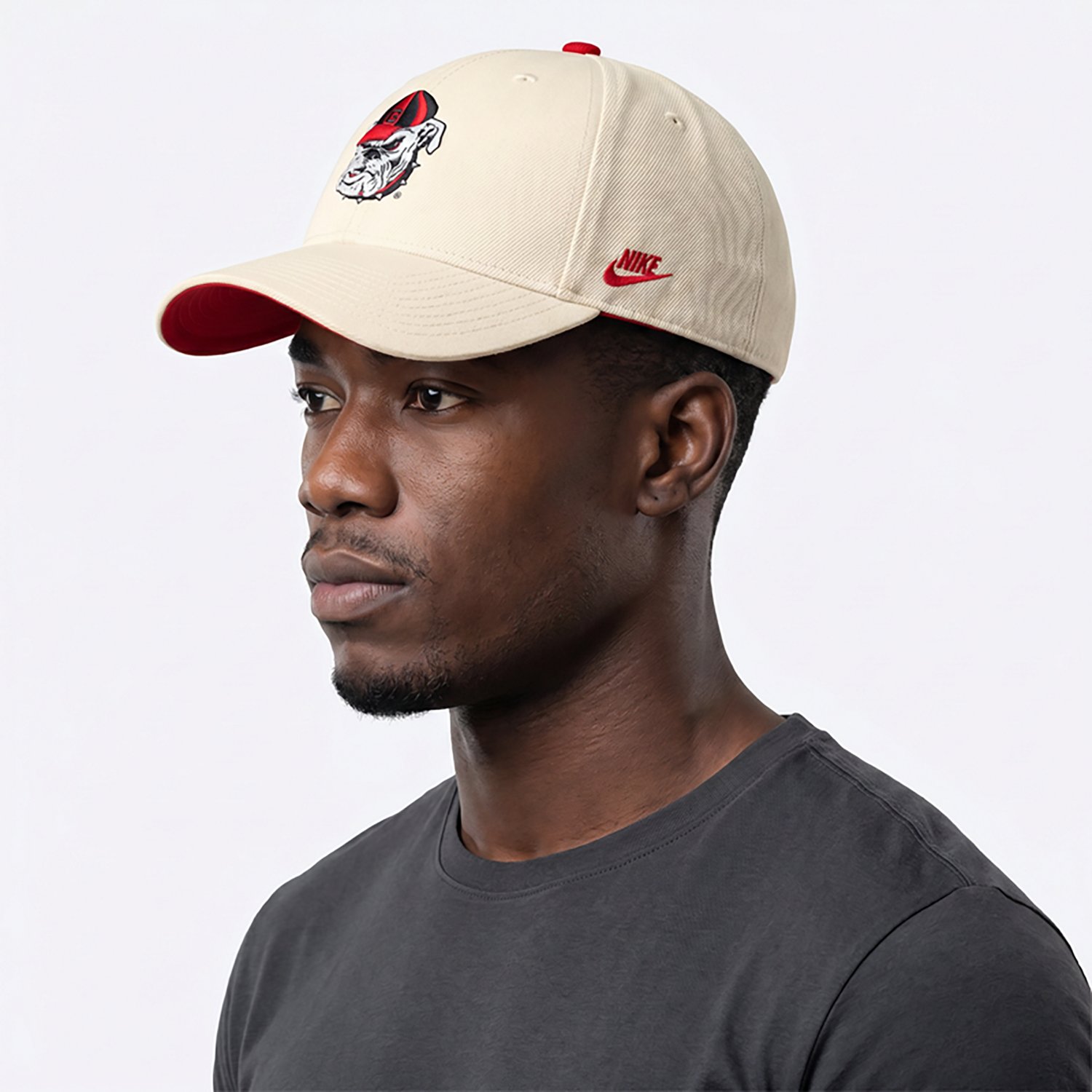 Nike Men's Georgia Dri-FIT Rise Legacy Vault Logo Structured Adjustable Cap - view number 3