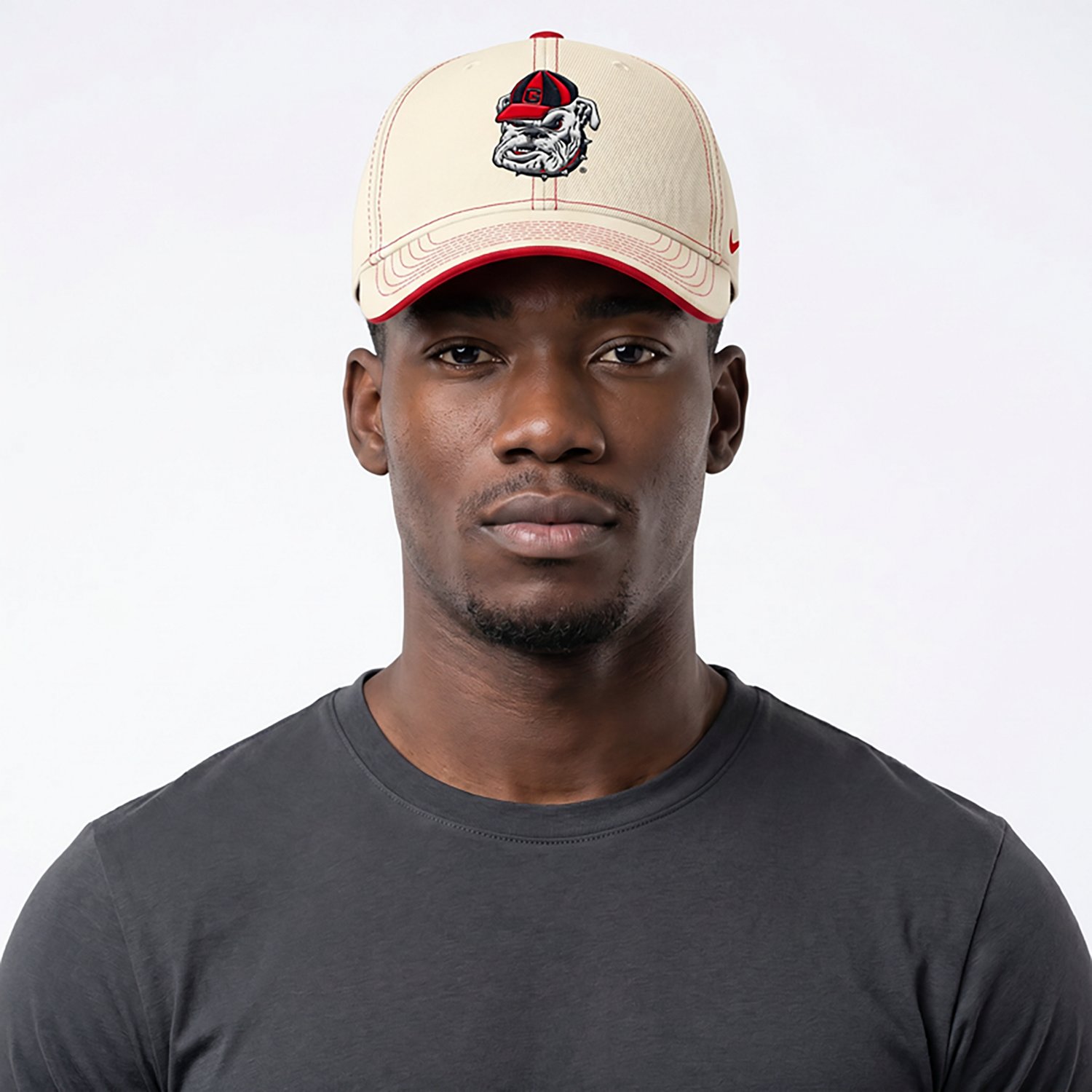 Nike Men's Georgia Dri-FIT Rise Legacy Vault Logo Structured Adjustable Cap - view number 4