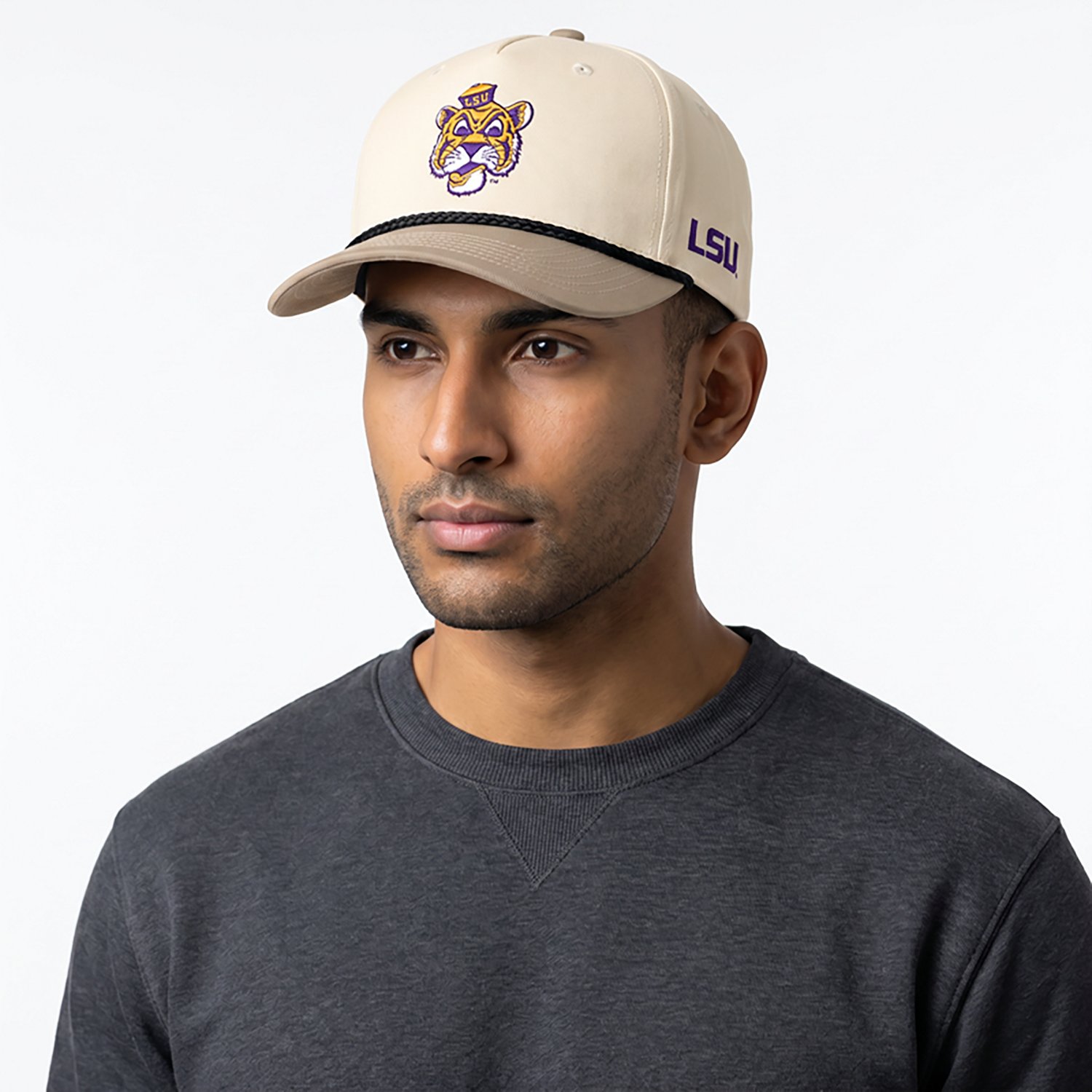 Nike Men's LSU Rise Legacy Logo Structured Adjustable Cap