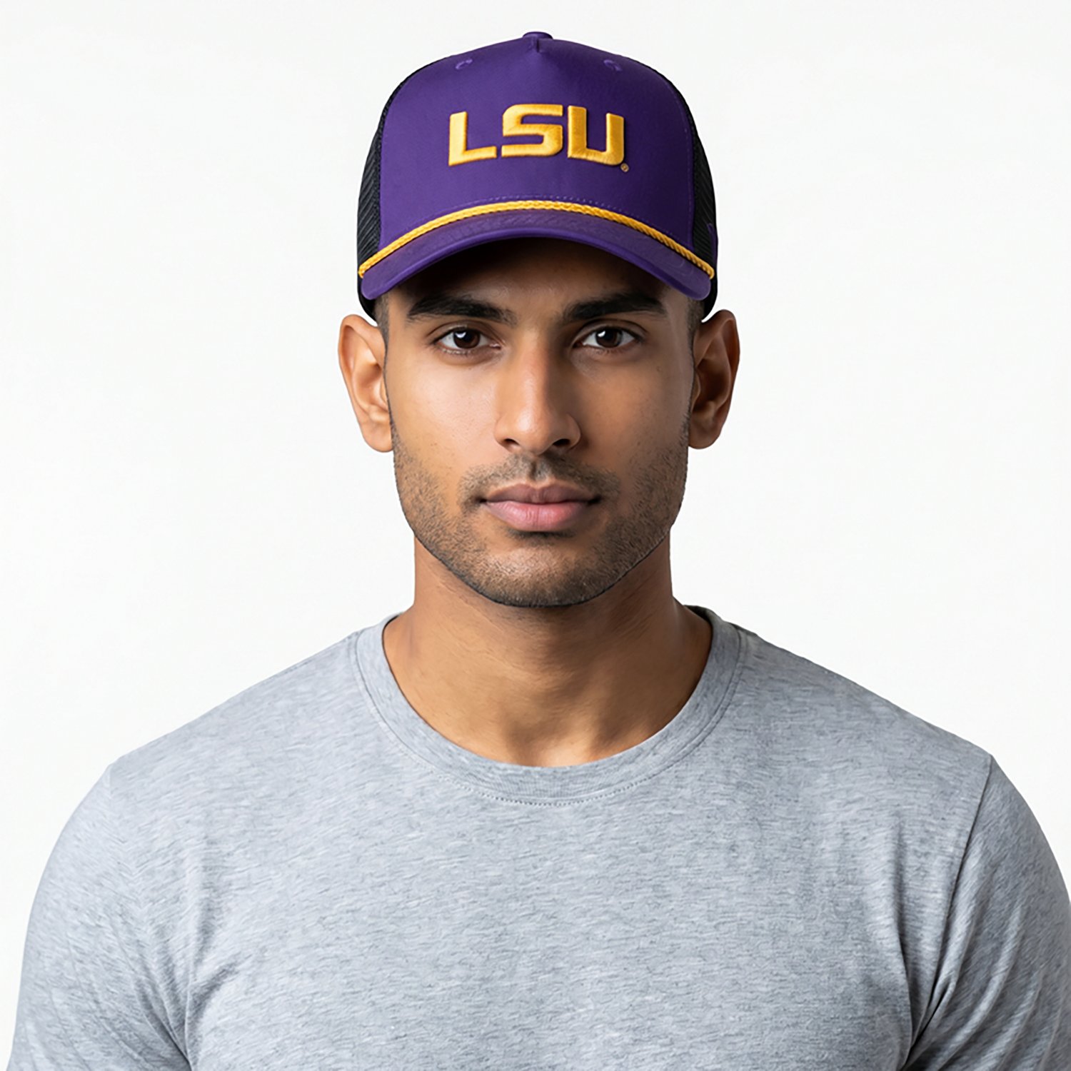 Nike Men's LSU Rise Primetime Primary Logo Trucker Cap