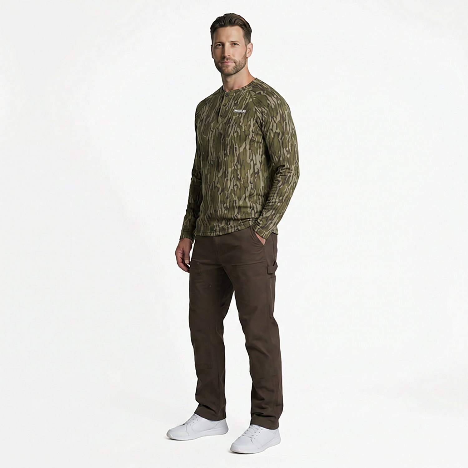 Magellan Outdoors Men's HuntGear Hill Zone Long Sleeve Henley - view number 3
