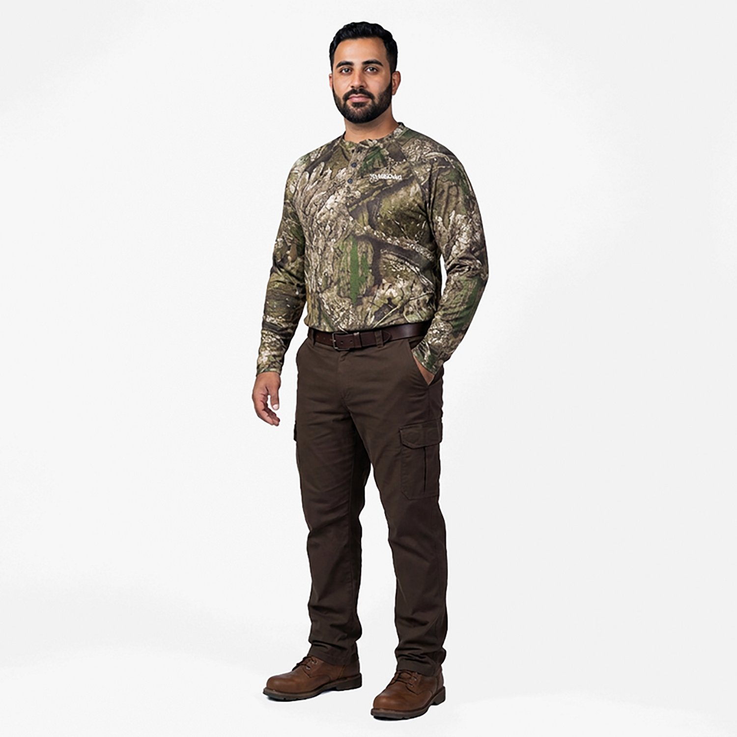 Magellan Outdoors Men's HuntGear Hill Zone Long Sleeve Henley