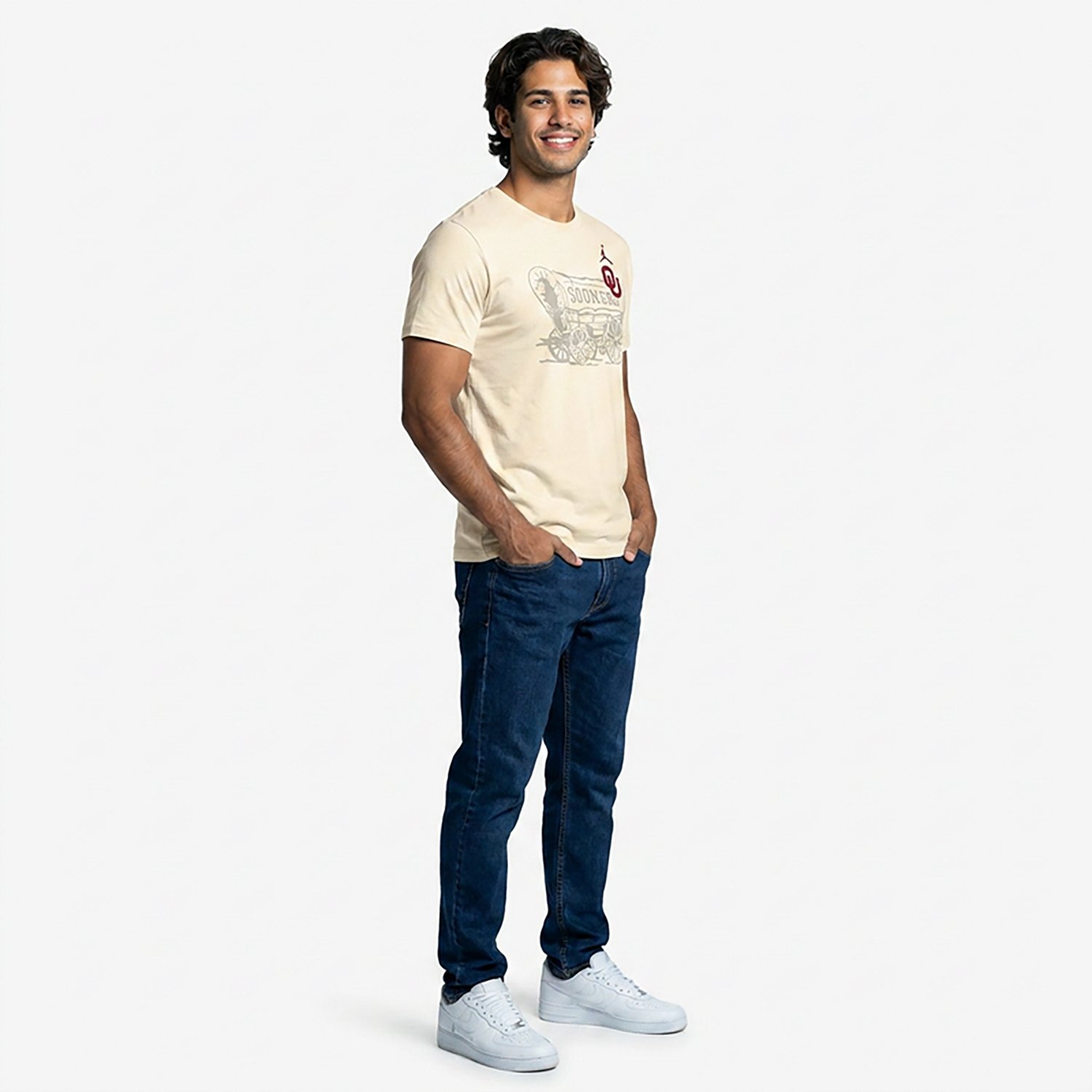 Jordan Men's Oklahoma Legend Shadow Logo T-shirt