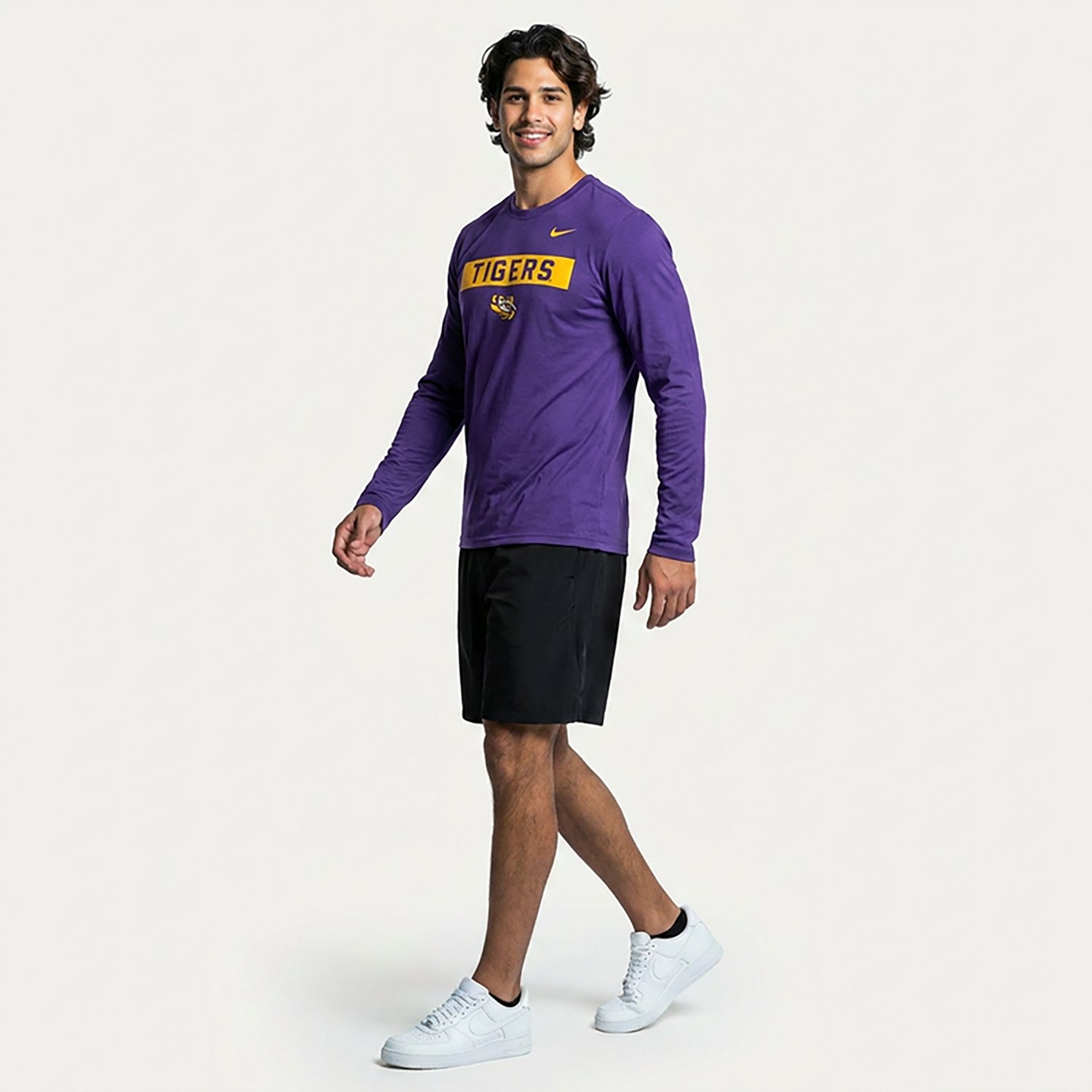 Nike Men's LSU Legend 2 Hit Long Sleeve T-shirt