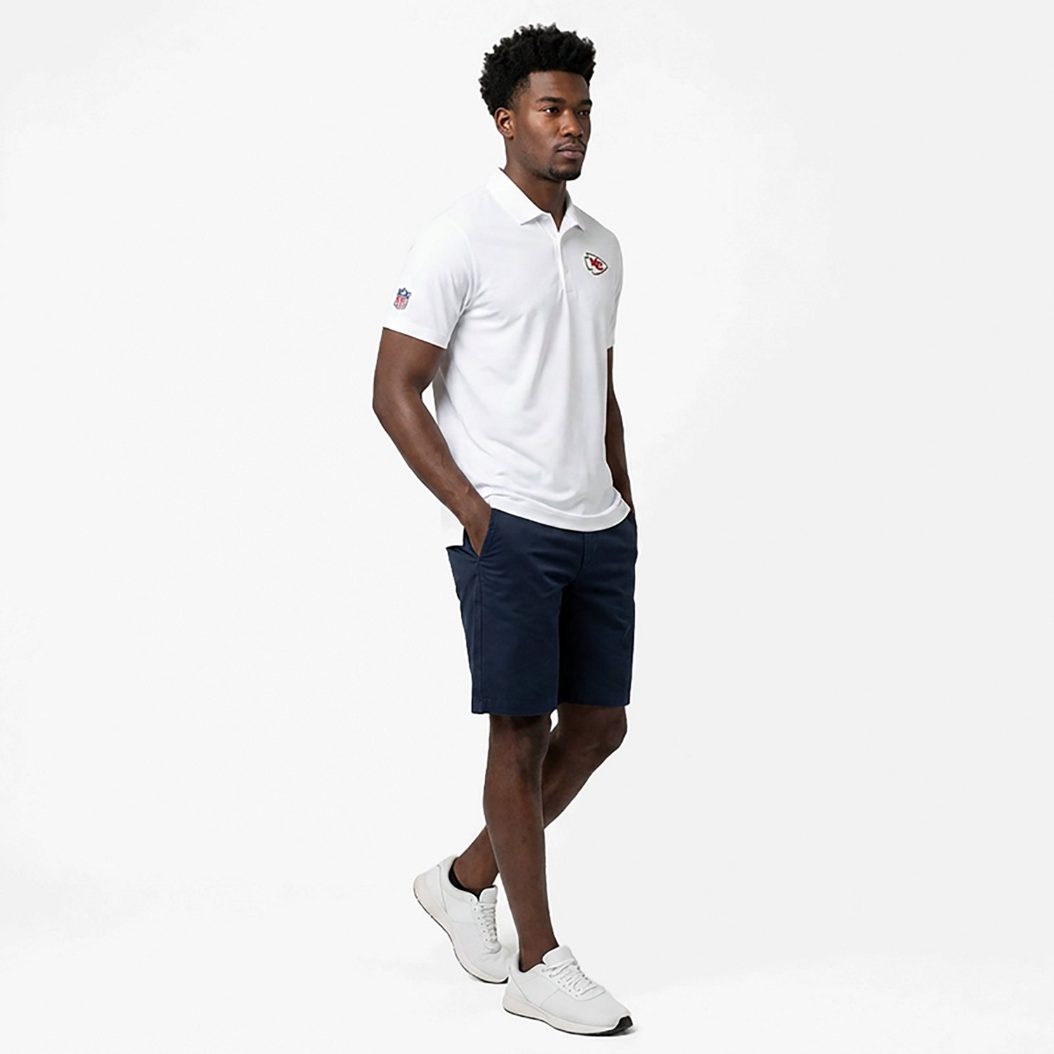 Nike Men's Chiefs Dri-FIT Sideline Woven Coach's Polo Shirt - view number 2