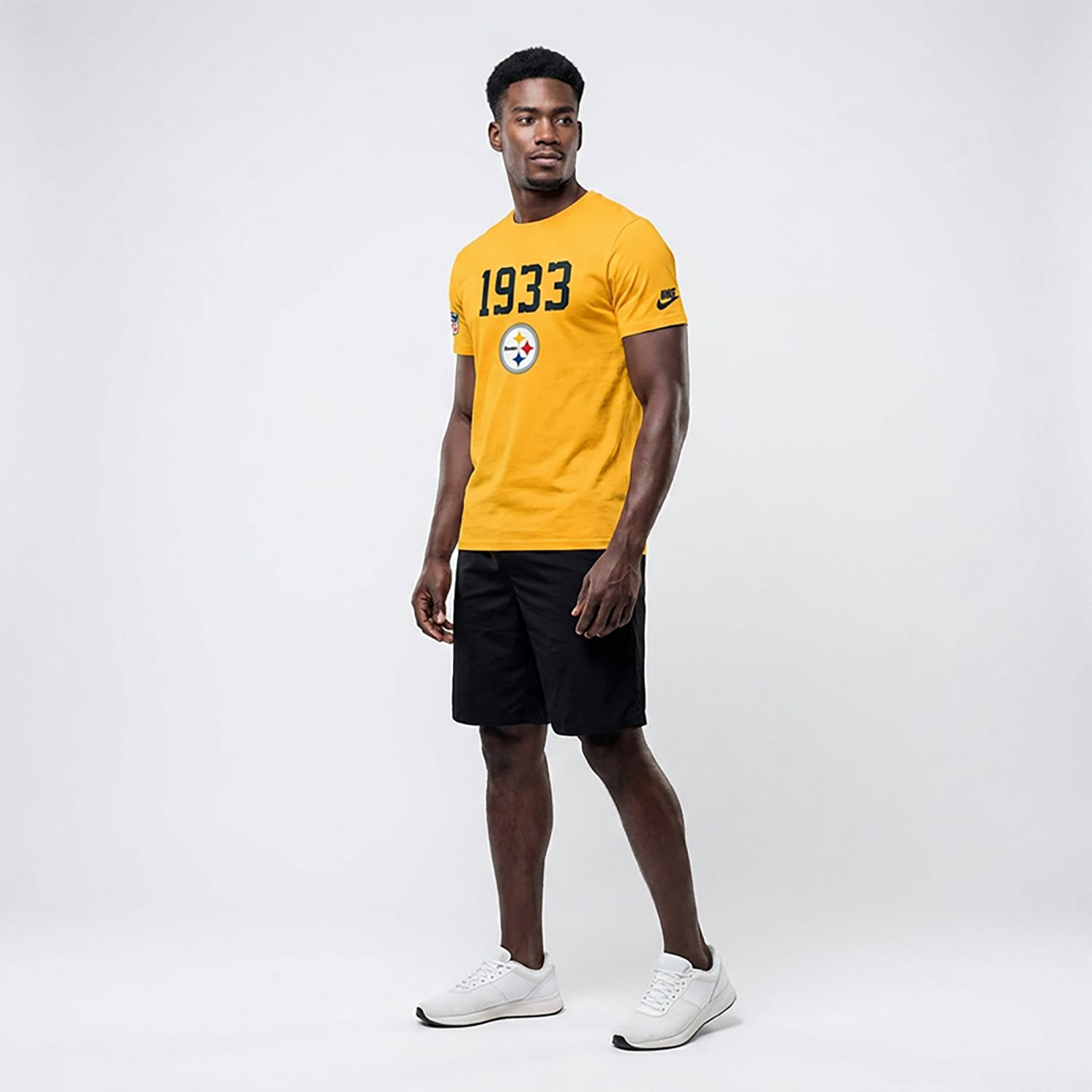 Nike Men's Steelers Dri-Fit Team Issue Crew T-shirt - view number 3