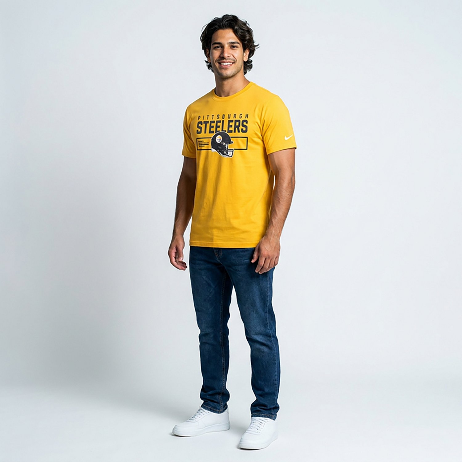 Nike Men's Steelers Helmet Essential T-shirt - view number 2
