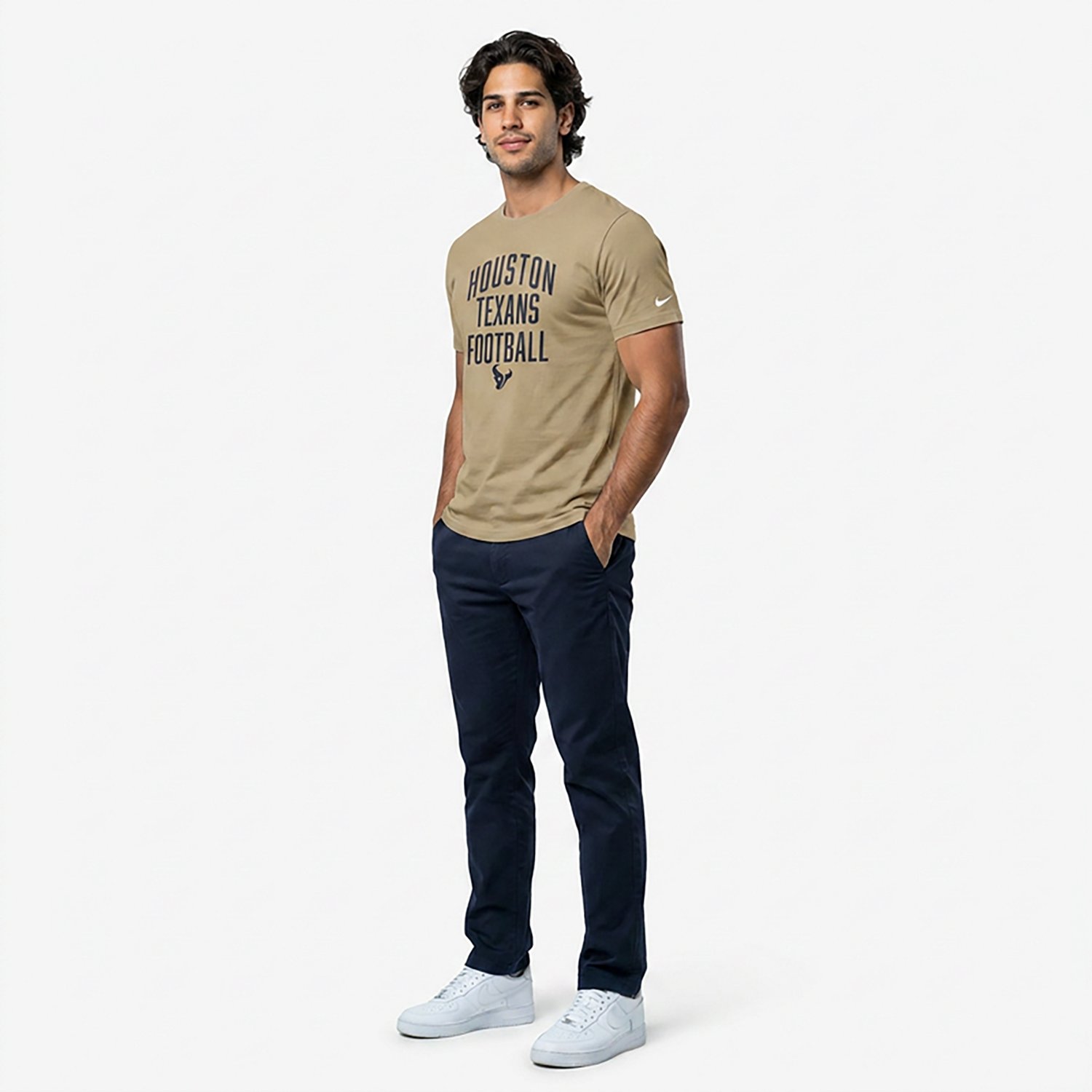 Nike Men's Houston Texans Rewind Essential Graphic T-shirt - view number 2