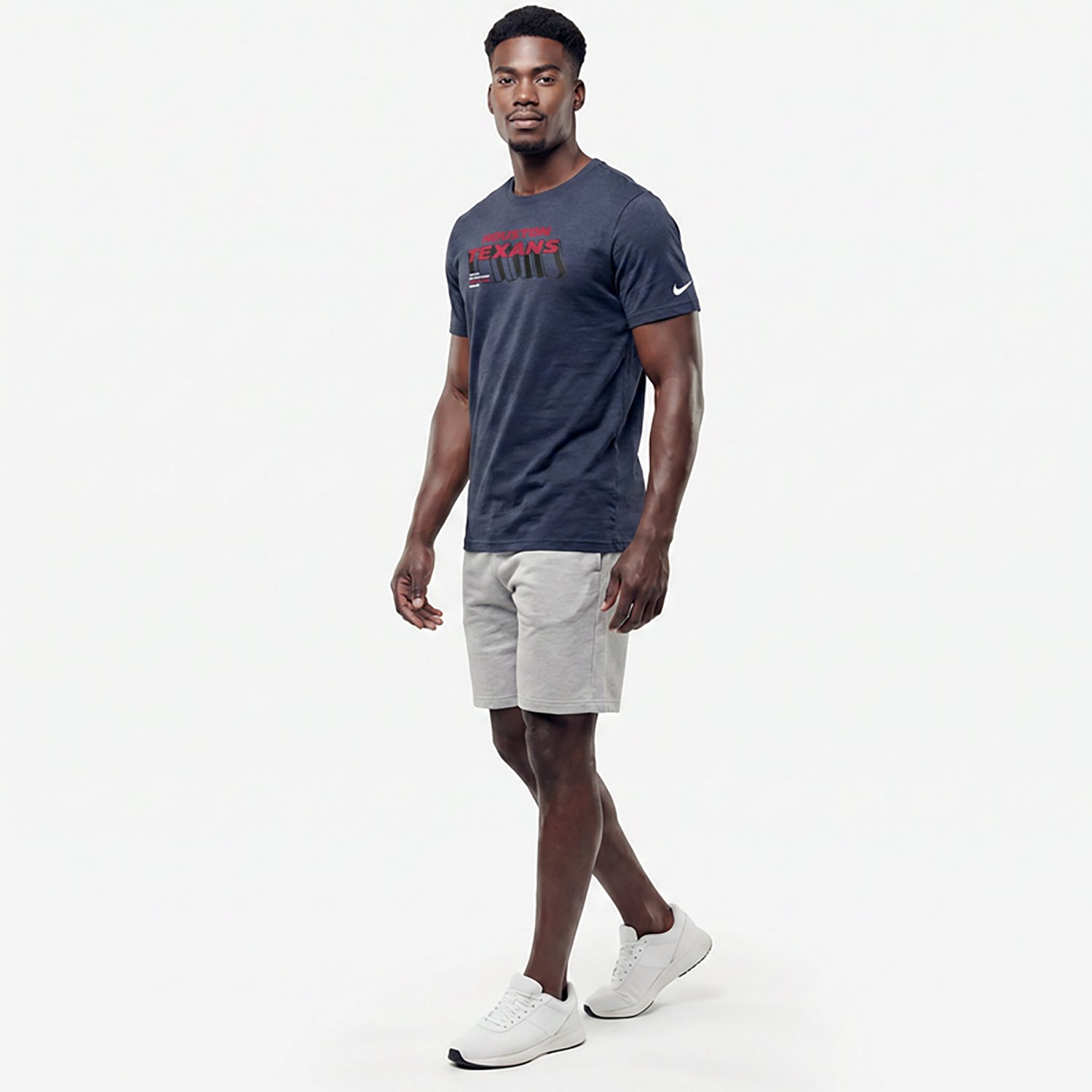 Nike Men's Houston Texans Triblend Graphic T-shirt - view number 3