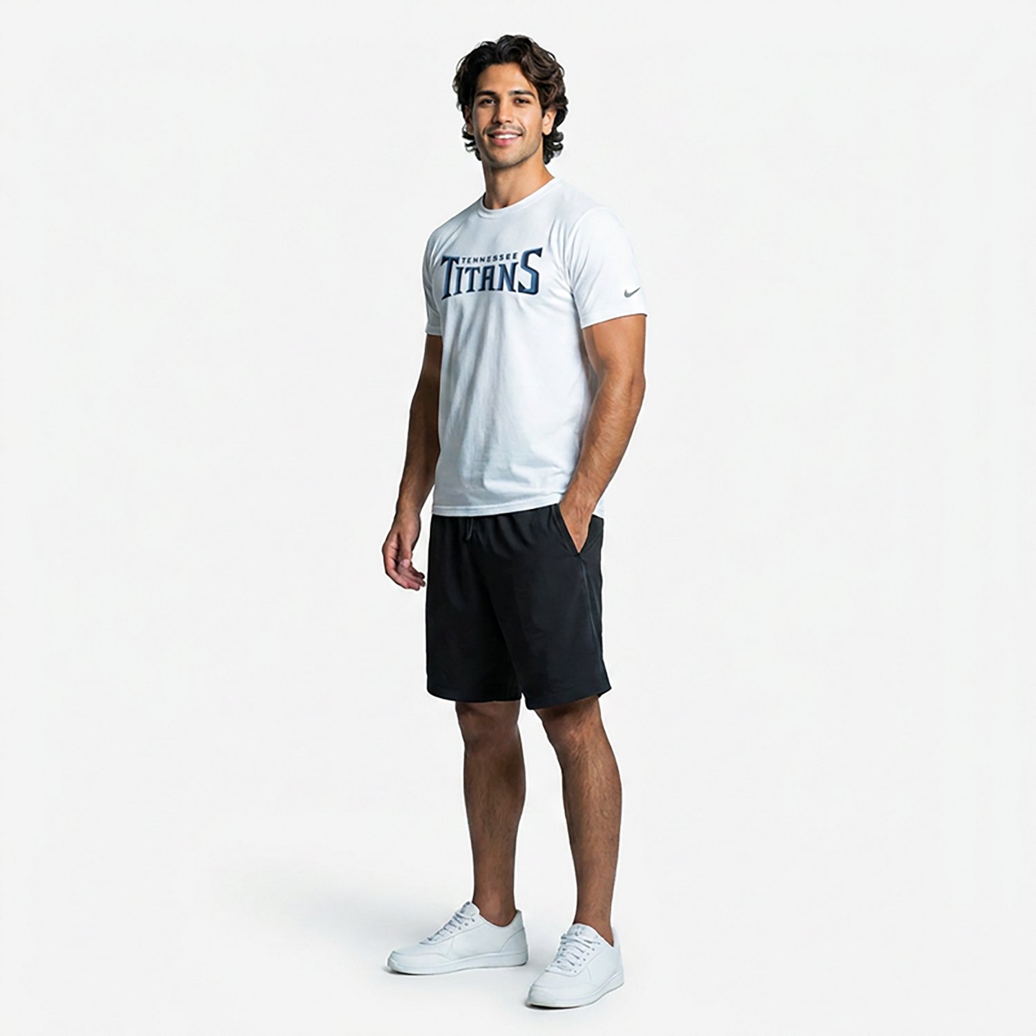 Nike Men's Titans Wordmark Essential T-shirt - view number 2