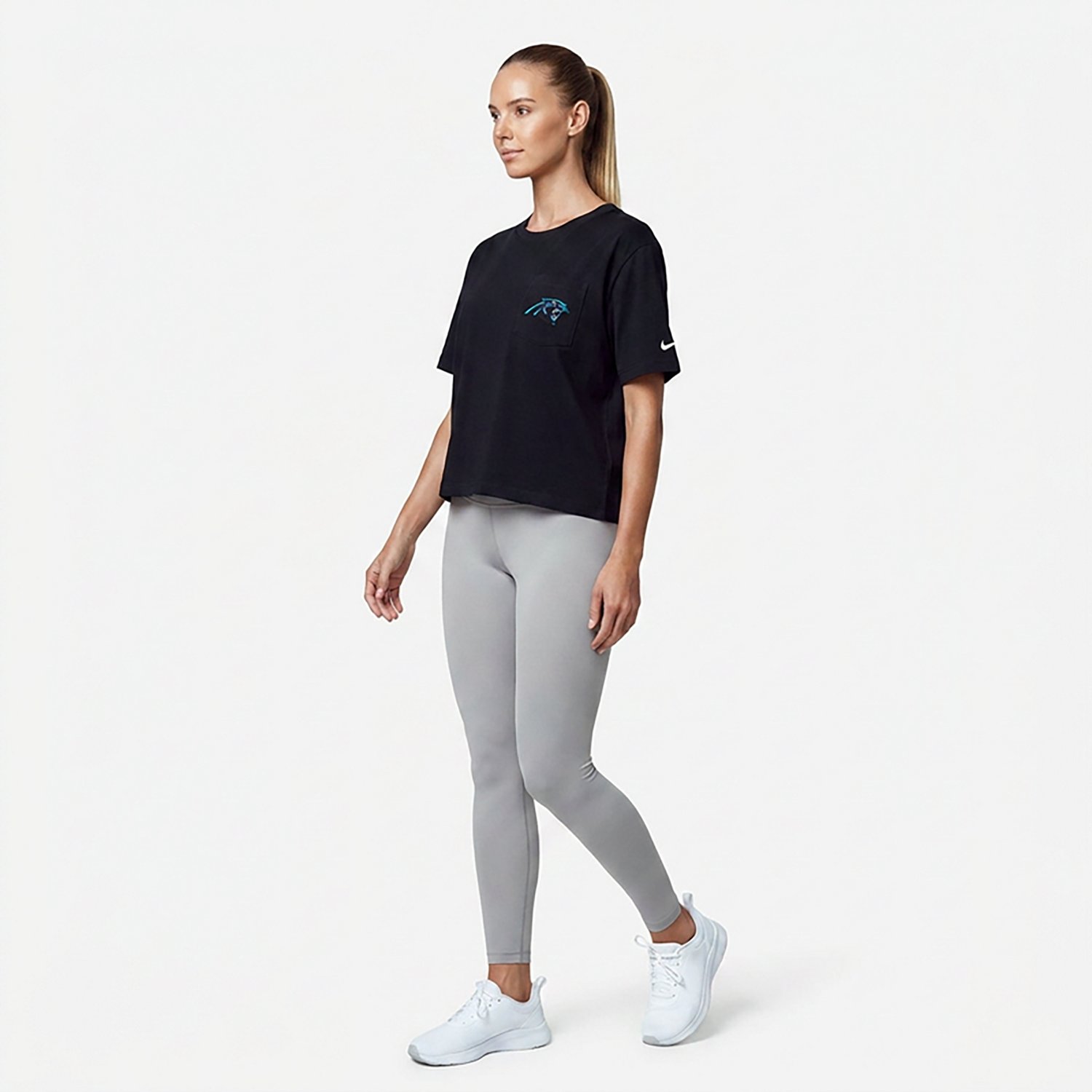 Nike Women's Panthers Rewind Pocket Boxy T-shirt - view number 3
