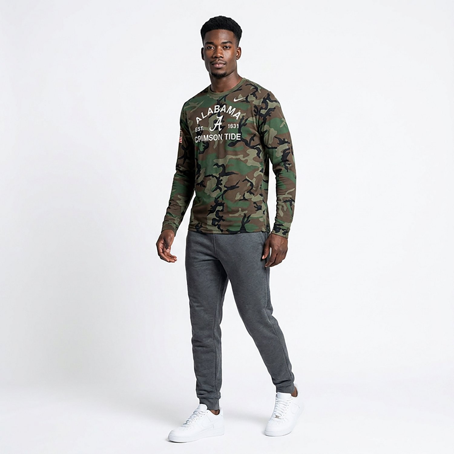 Nike Alabama Crimson Tide 2025 Military Appreciation Legend Dri-FIT Long Sleeve T-Shirt - view number 3