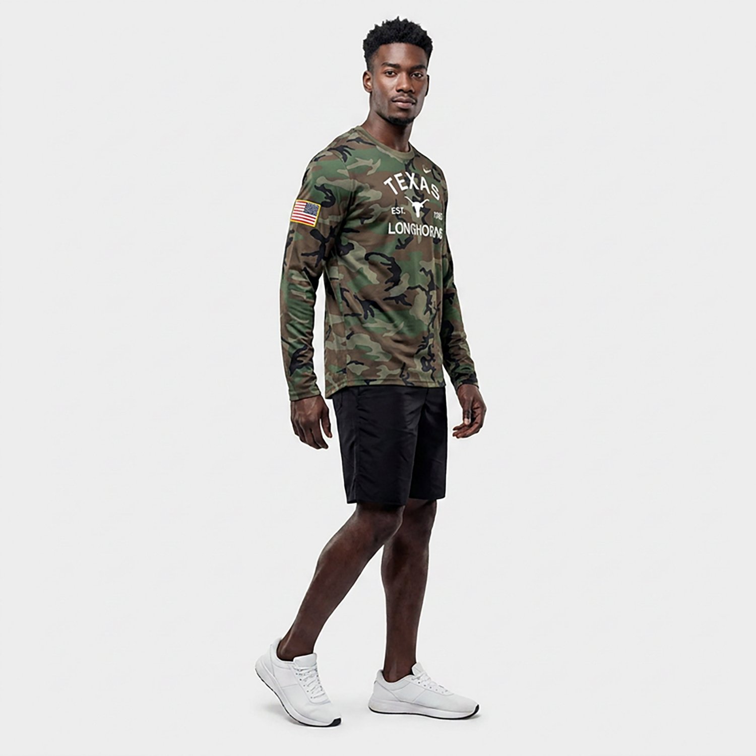 Nike Texas Longhorns 2025 Military Appreciation Legend Dri-FIT Long Sleeve T-Shirt
