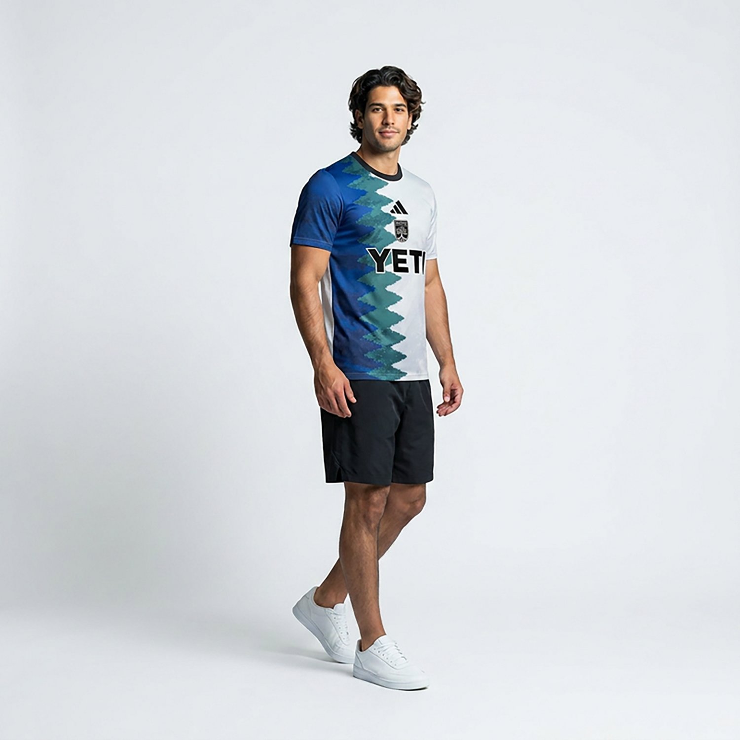 adidas Men's Austin FC MLS 25 Prematch Top Gaming Jersey - view number 3